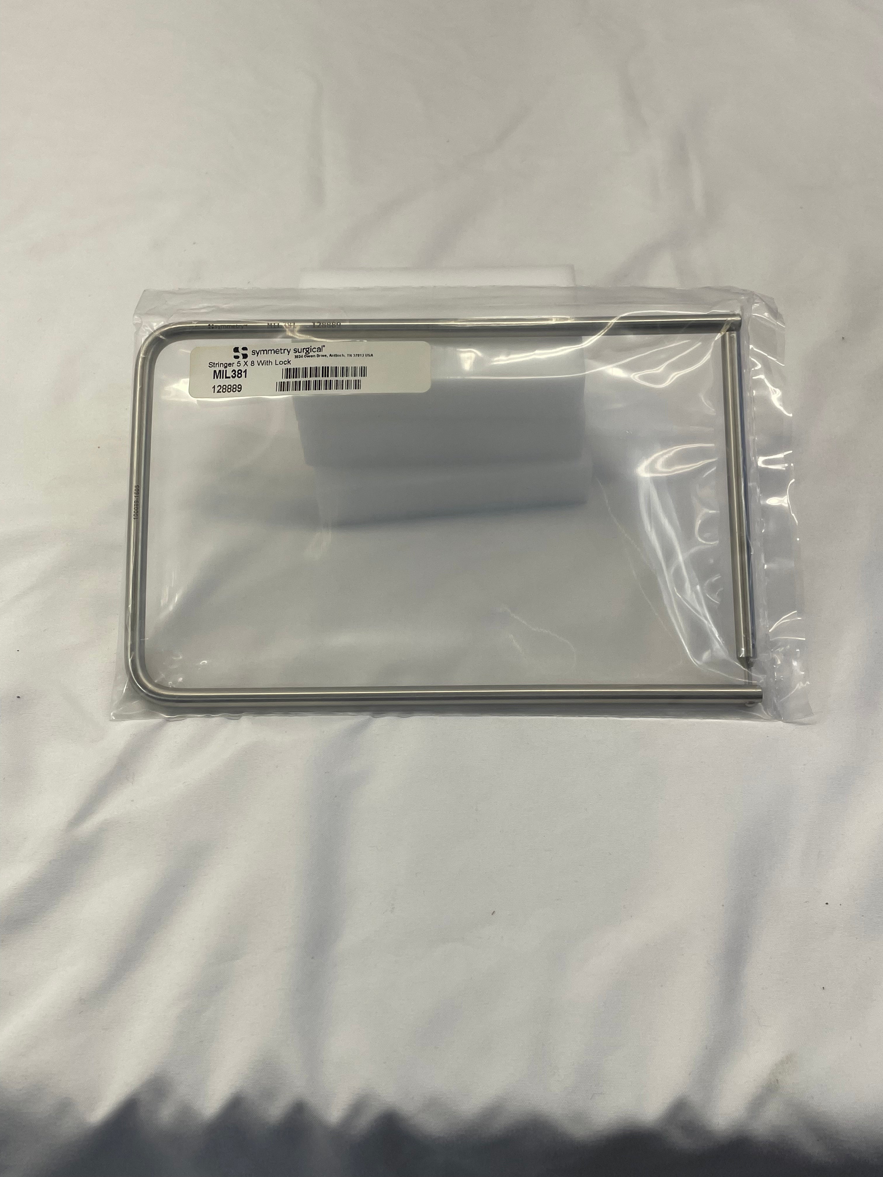Symmetry Surgical MIL381 | 5x8" Ring Holder Instrument with Lock