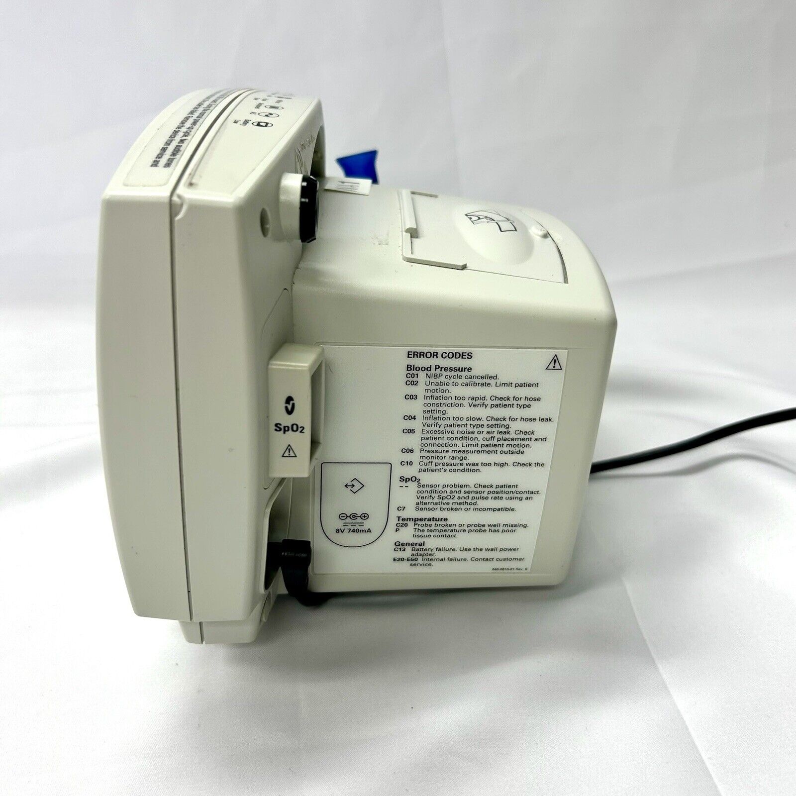 Welch Allyn 53STP Vital Signs Monitor - Temperature, Blood Pressure, Masimo SPO2