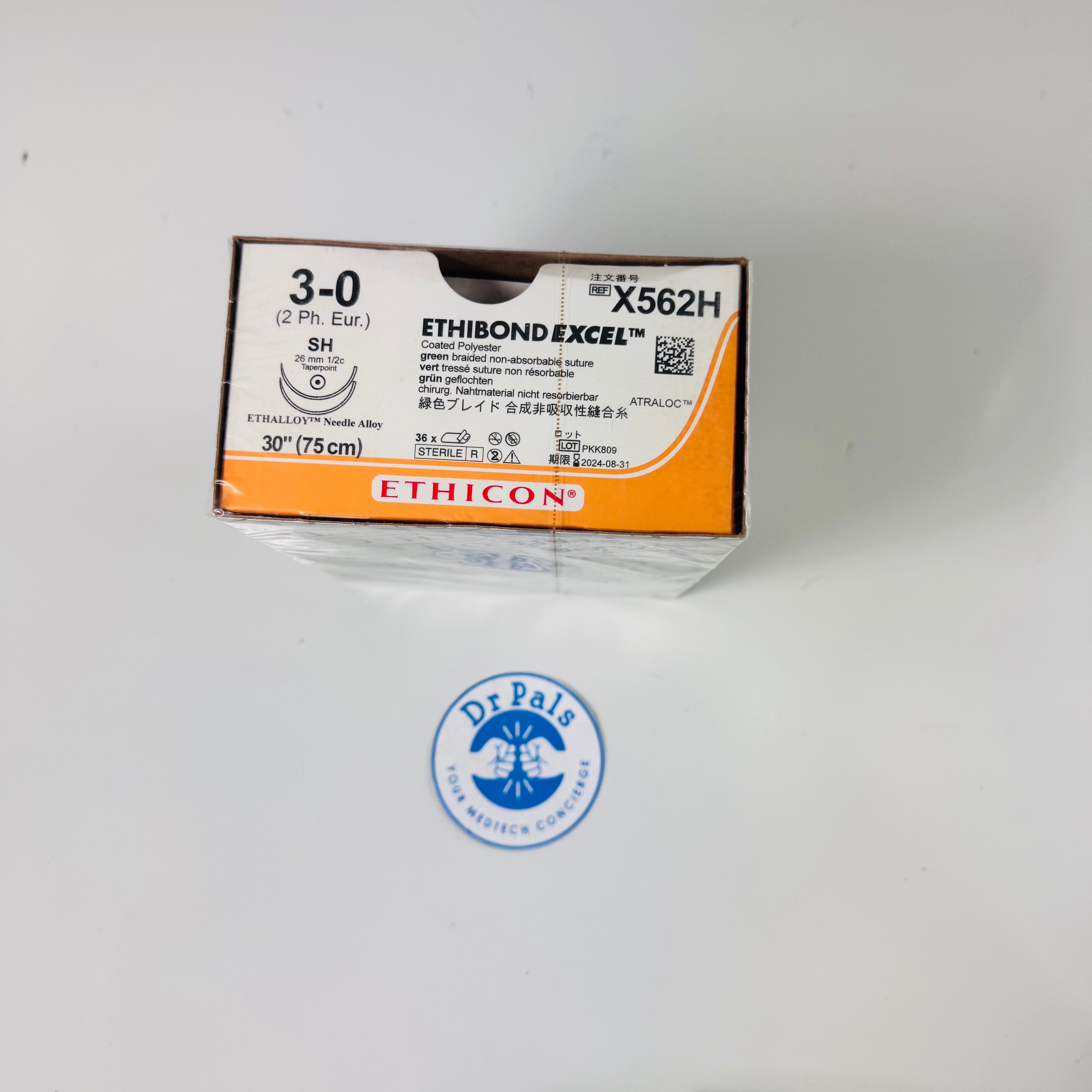 Ethicon X562H | 3-0 Suture Ethibond Excel Green Braided Polyester OUT OF DATE