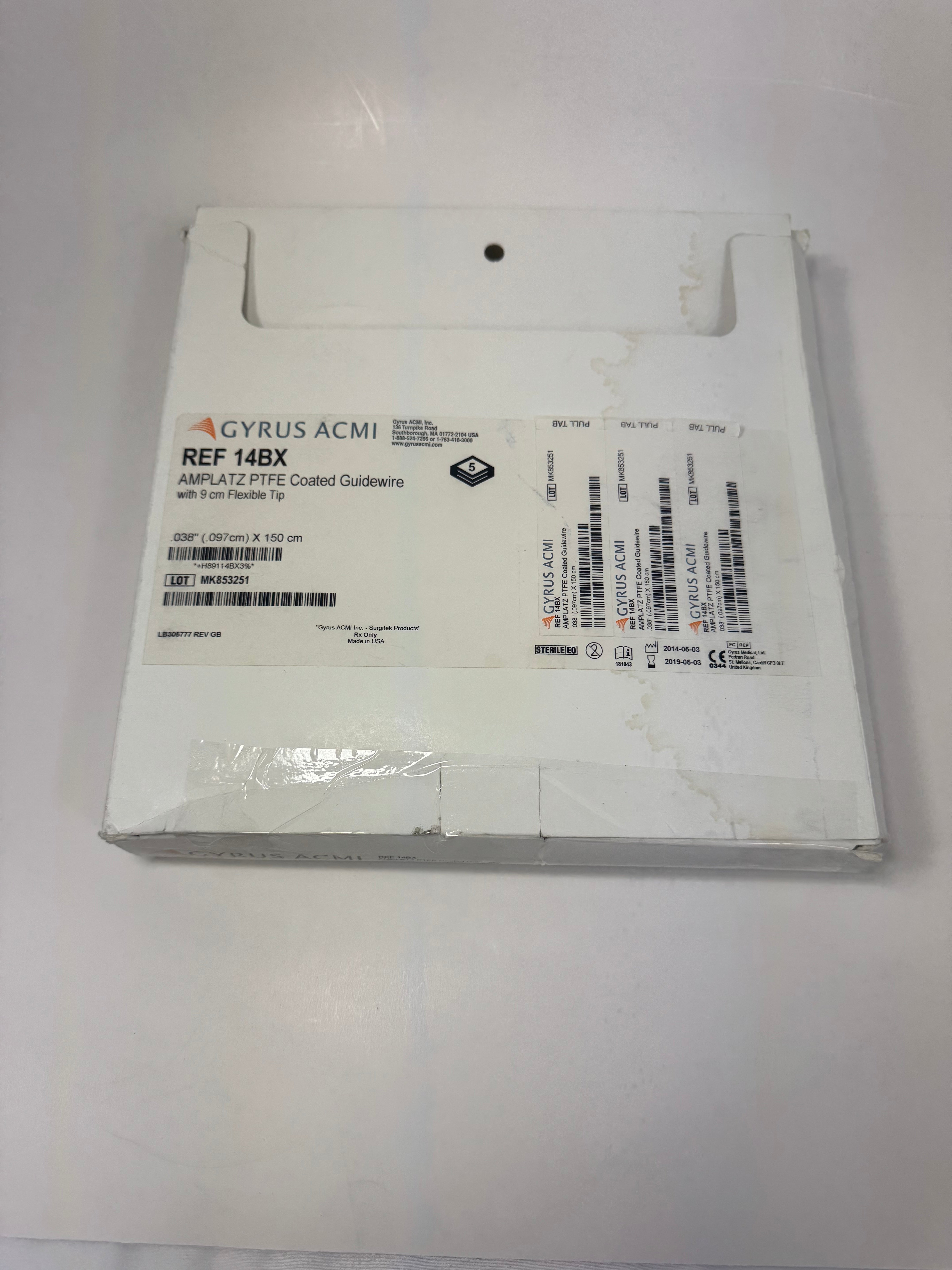 Gyrus ACMI 14BX | Urological Amplatz Guidewire OUT OF DATE