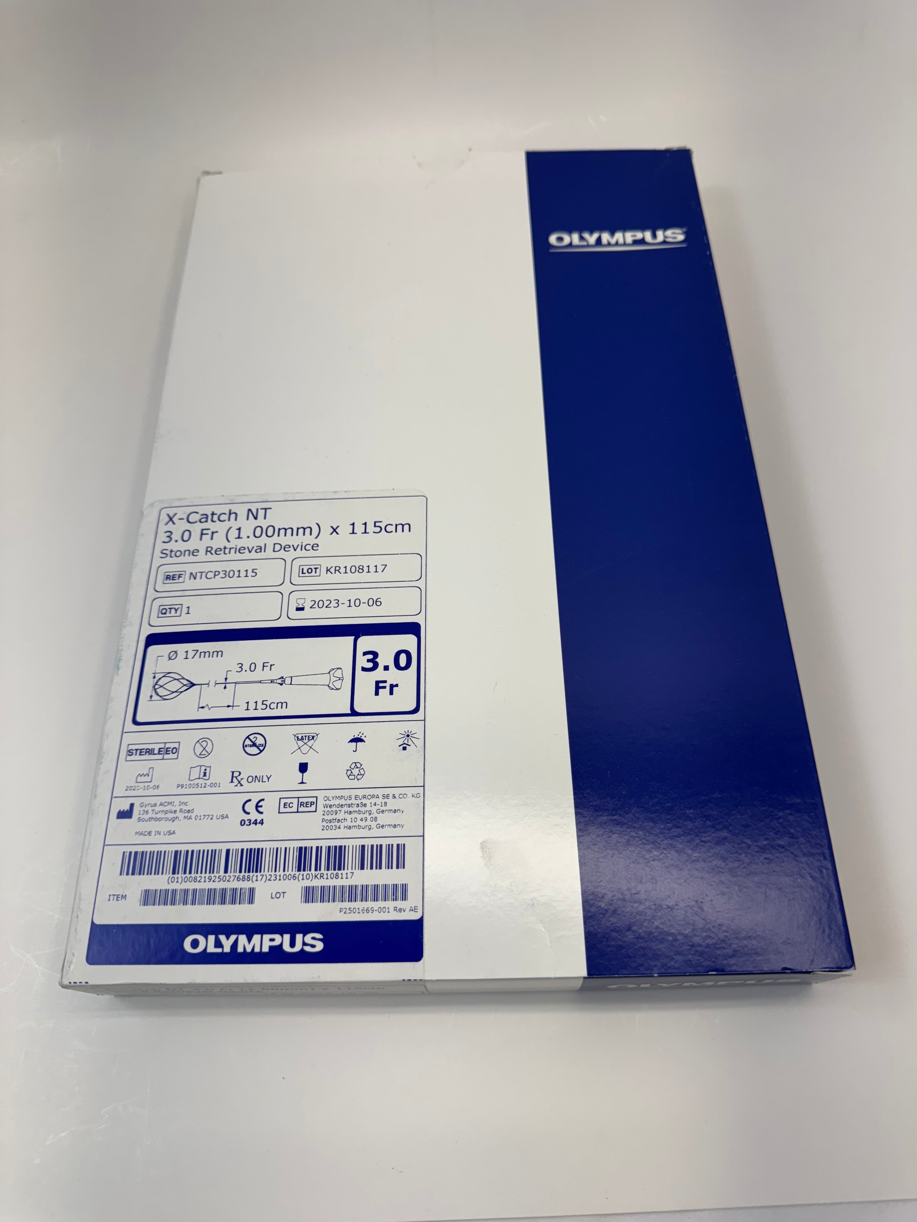 Olympus NTCP30115 | Stone Retrieval Basket 3-Prong Nitinol Basket, 1.5 Fr x 115 cm OUT OF DATE