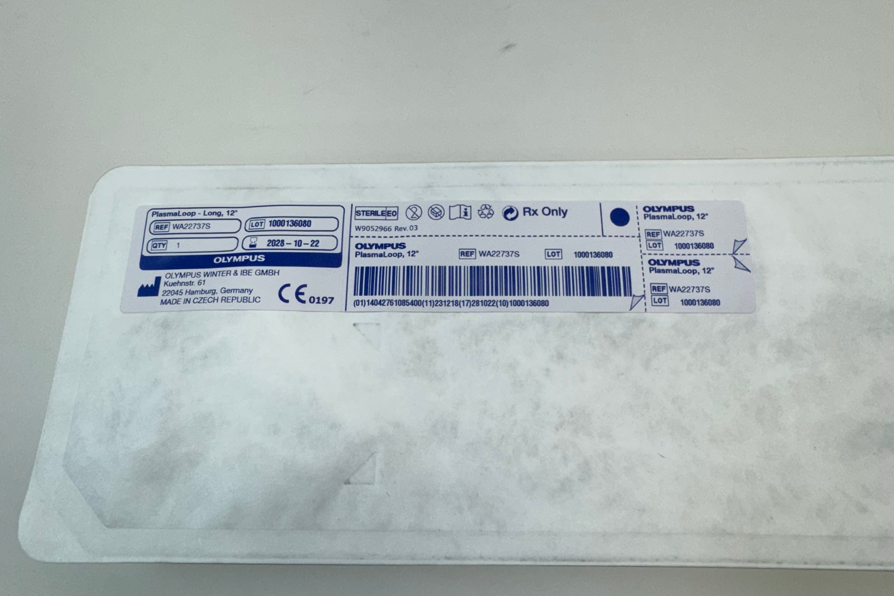 Olympus WA22737S HF Resection Electrode | Medium PlasmaLoop, Long, 24 Fr for Urological Procedures-