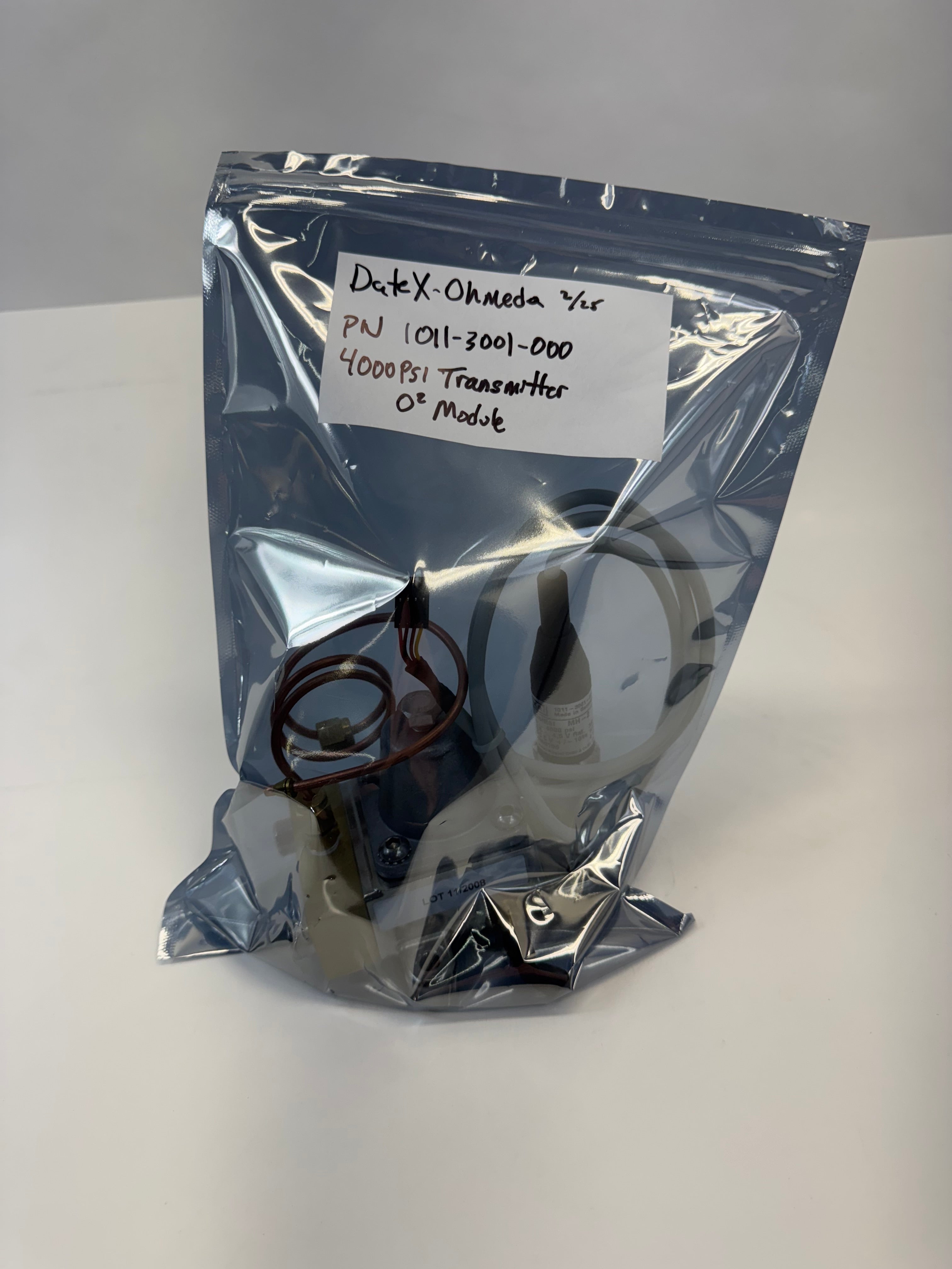 GE Datex-Ohmeda 1011-3001-000 Oxygen Transducer | O2 Sensor Anesthesia