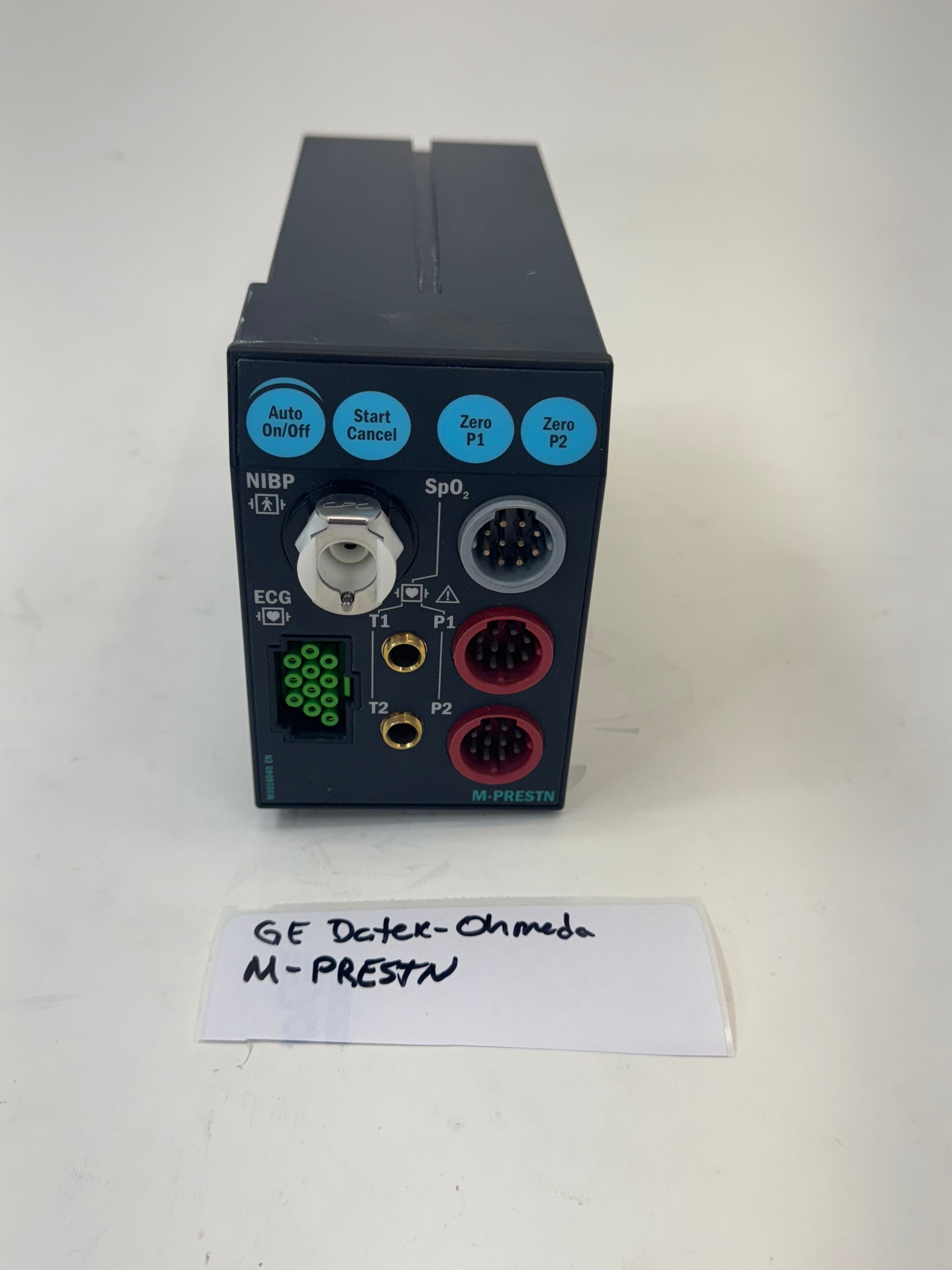 GE Datex-Ohmeda M-PRESTN Module | SpO2 NiBP ECG Temp Pressure