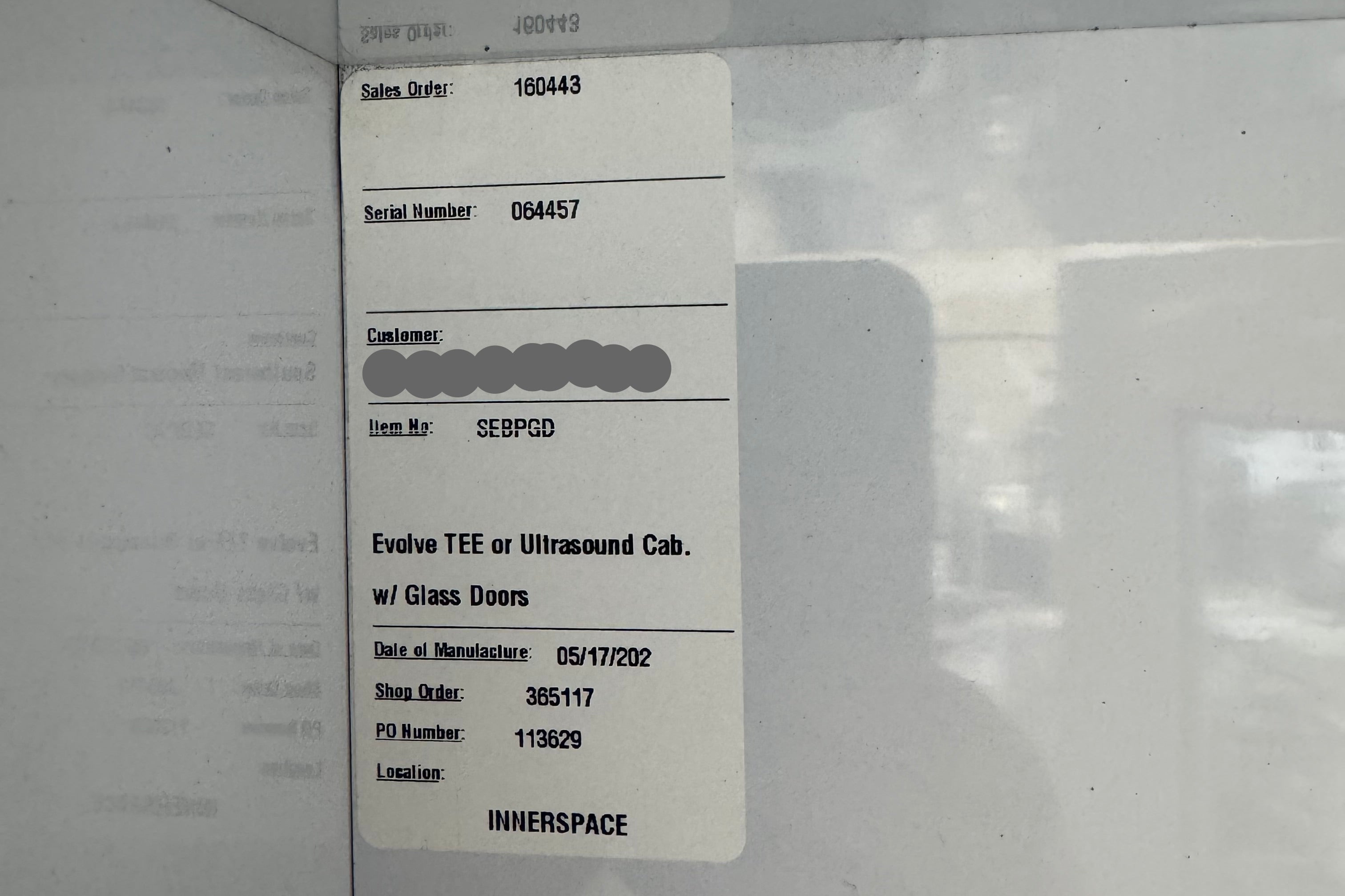 Innerspace Evolve TEE Ultrasound Drying Cabinet with Glass Door