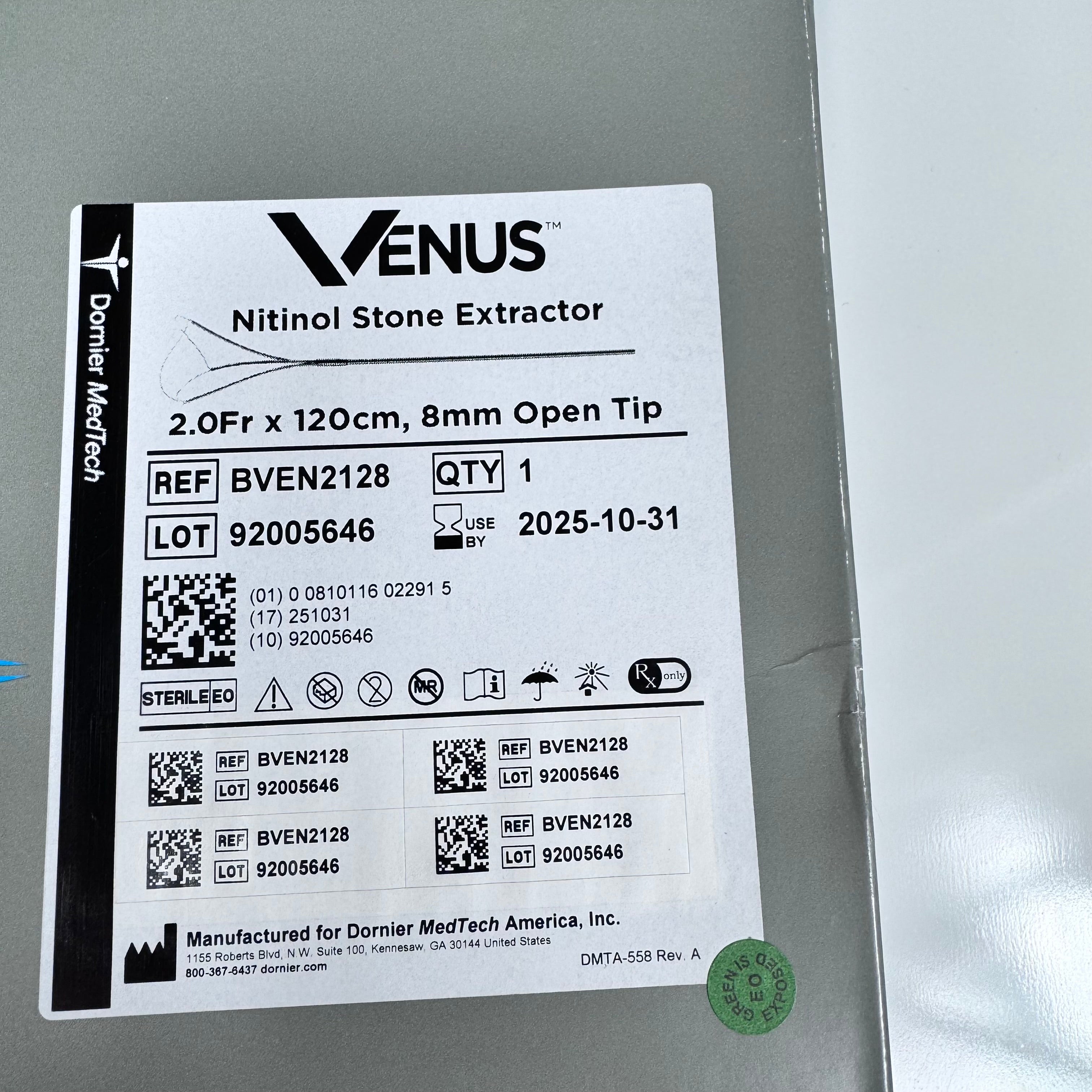 Dornier Venus BVEN2128 Nitinol Stone Extractor One in each box