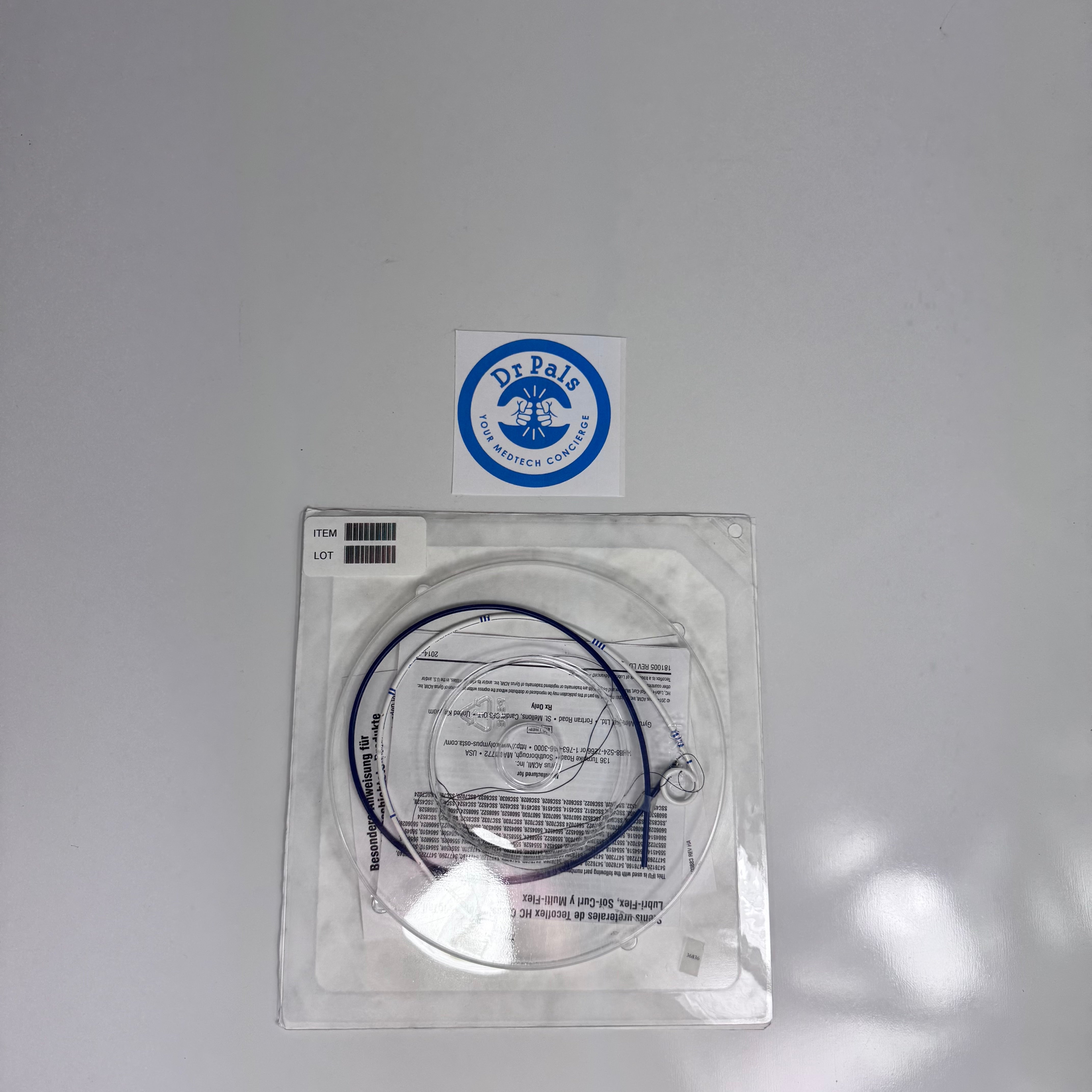 Olympus Gyrus ACMI 5607026 | Double Pigtail Ureteral Stent, Hydrophilic Coated, 7 Fr x 26 cm