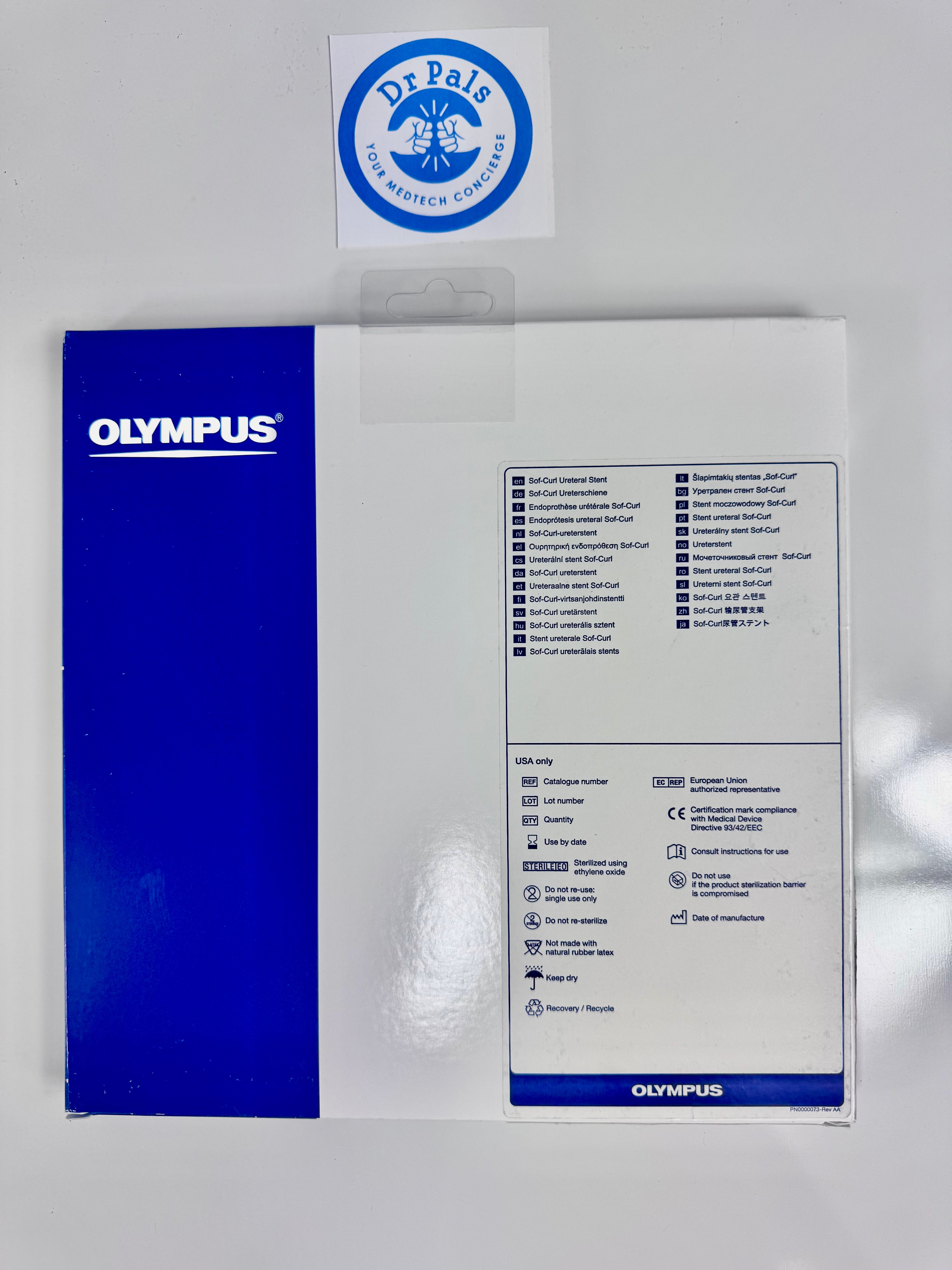 Olympus SSC7030 Sof-Curl Ureteral Stent | 7 Fr x 30 cm Double-J Stent OUT OF DATE