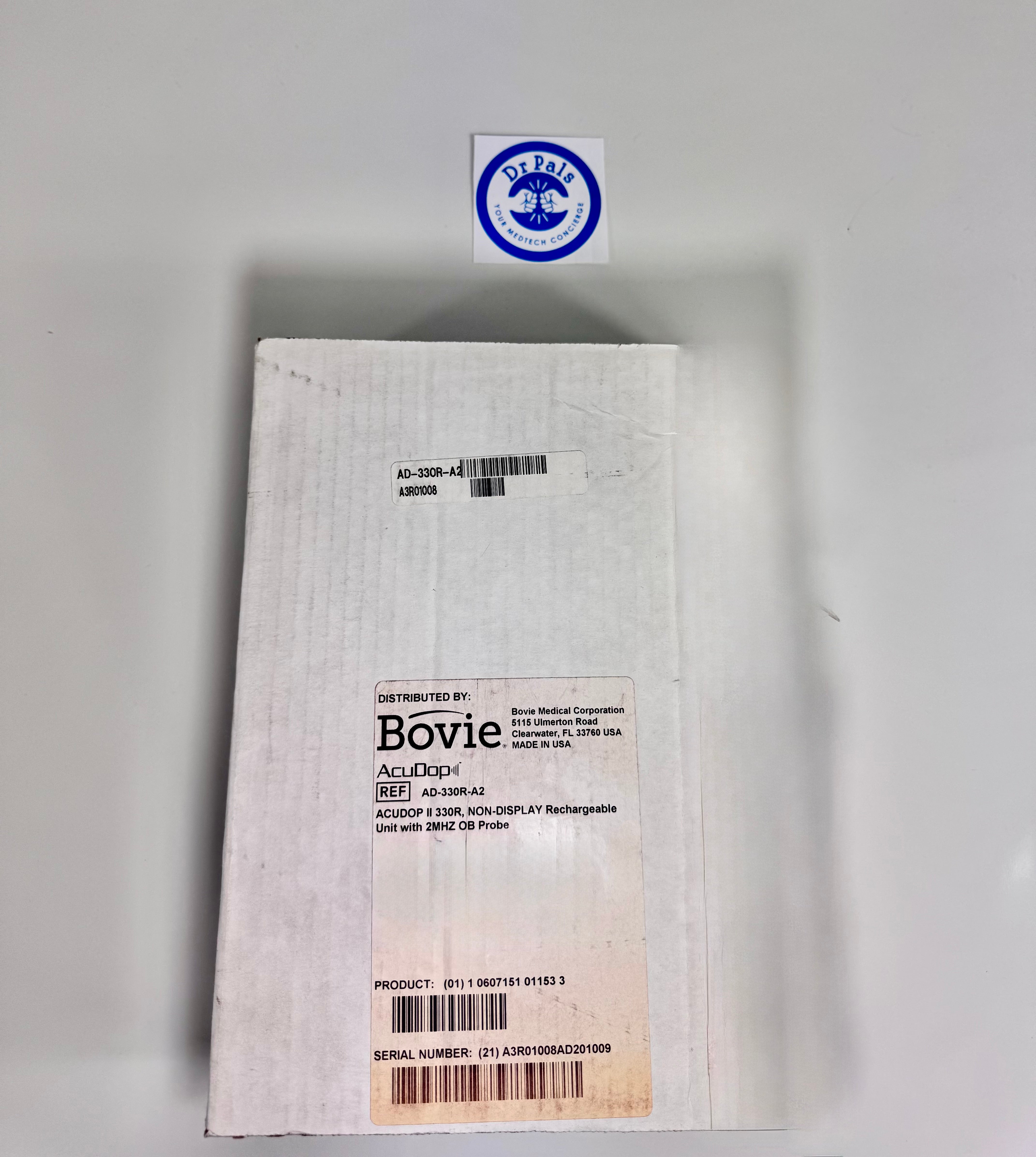 Bovie AcuDop II AD-330R-A2 | Rechargeable Obstetric Doppler 2 MHz Probe