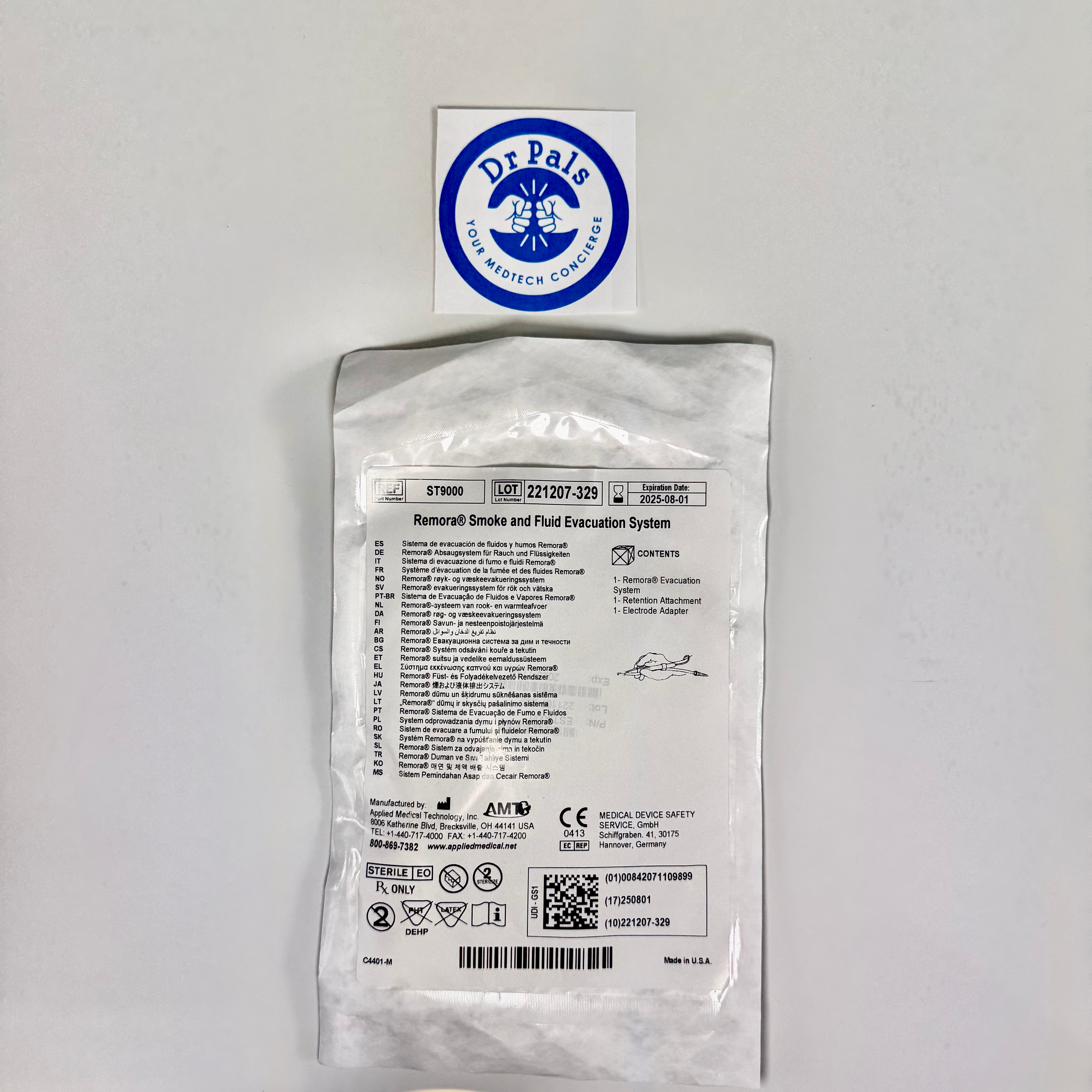 Applied Medical Remora™ Smoke & Fluid Tube Evacuator ST9000 3/Box