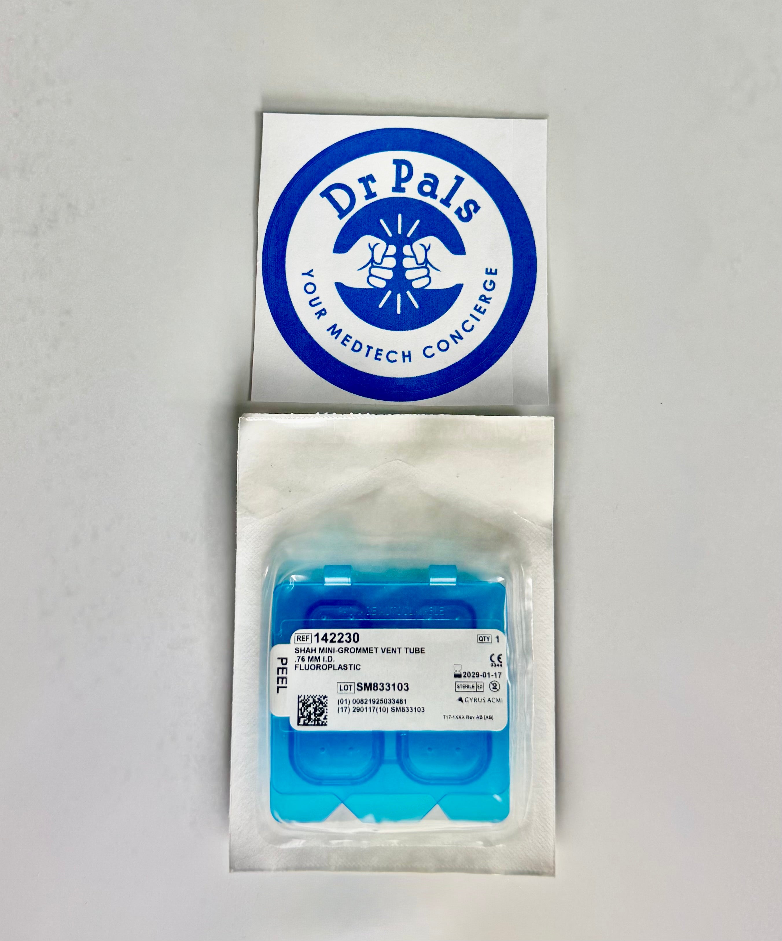 Gyrus ACMI Shah Mini-Grommet Vent Tube 142230 | 12/Box