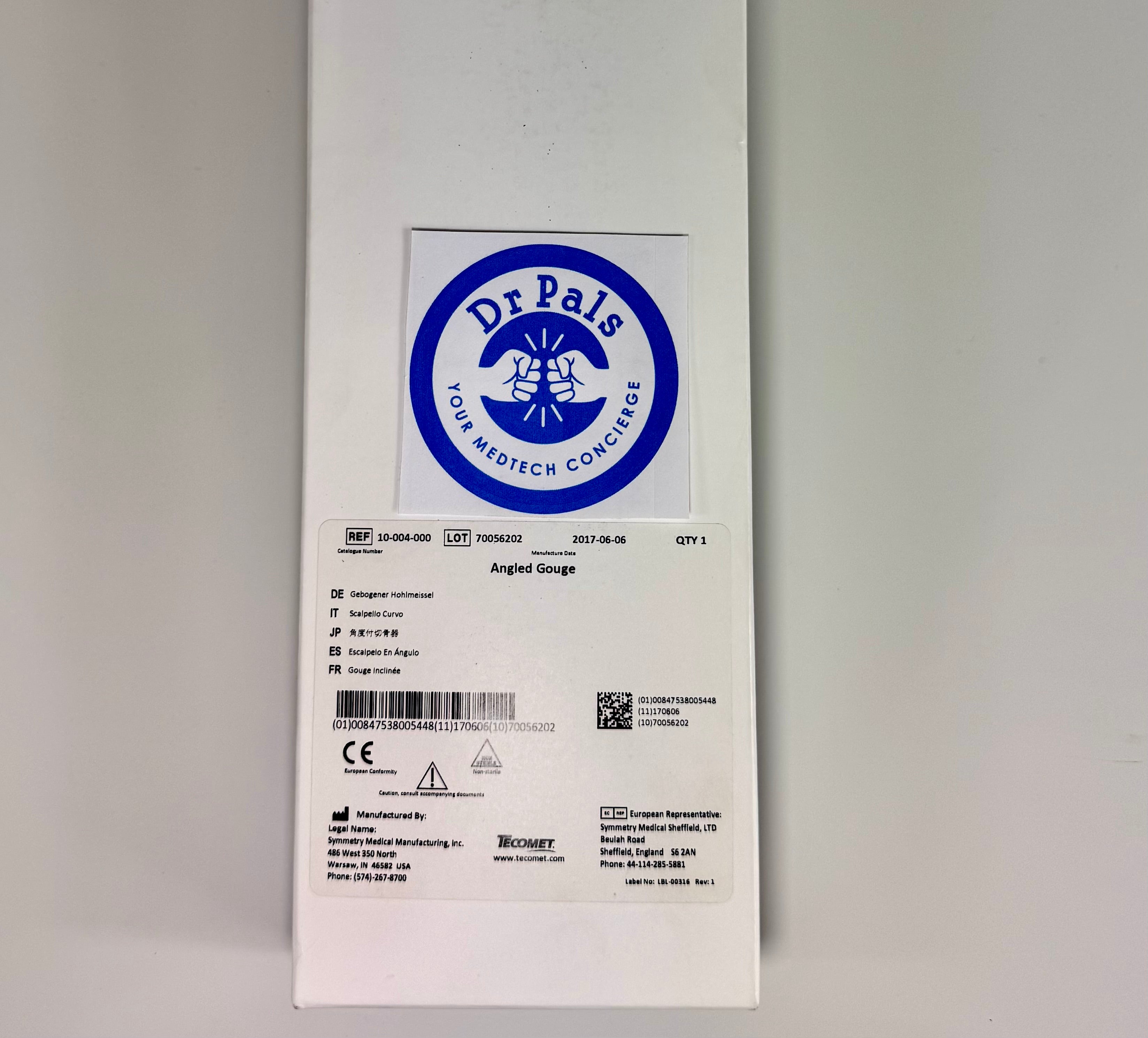 Tecomet Femoral Angle Gouge 10-004-000 | 9mm