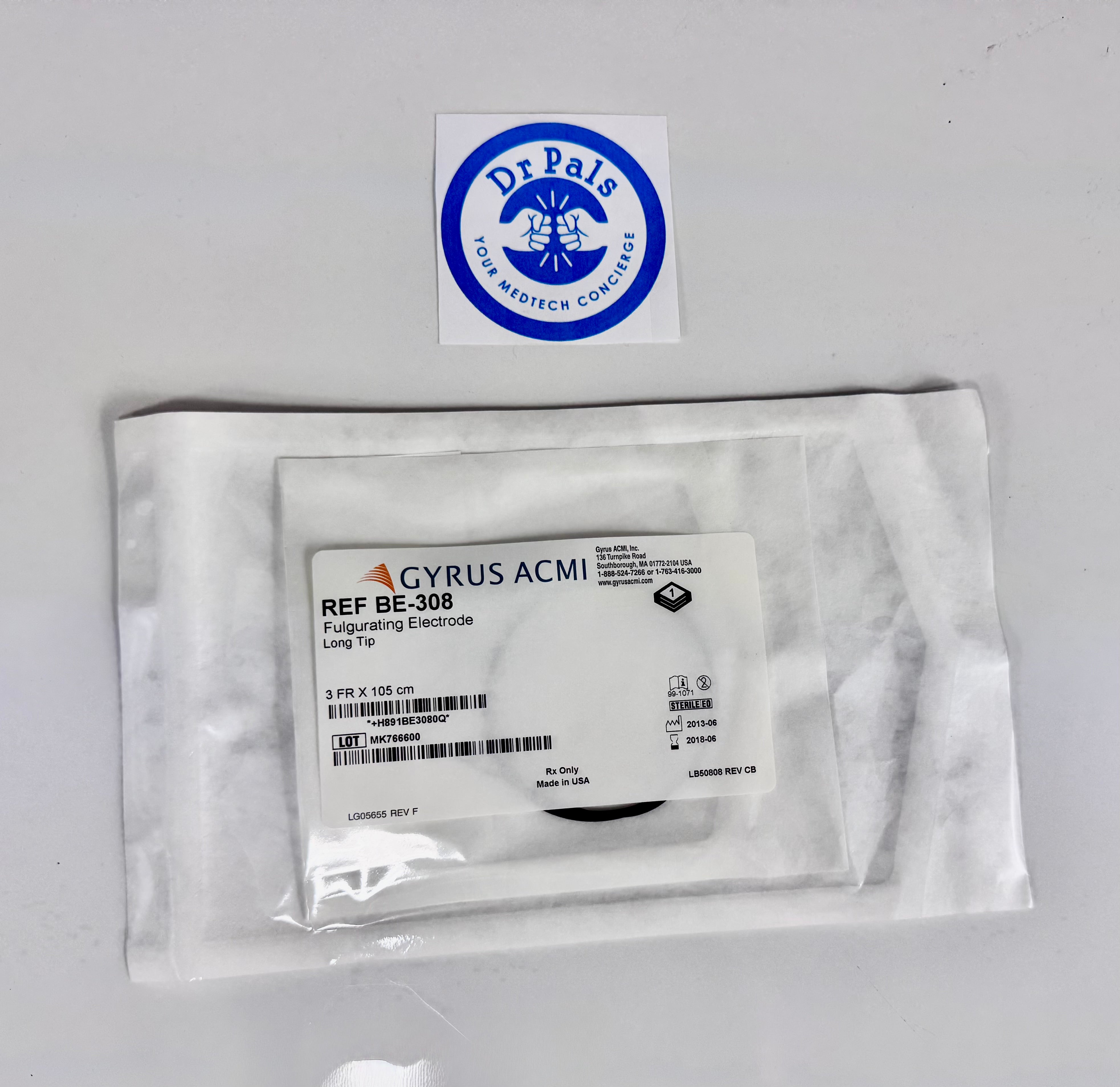 Gyrus ACMI BE-308 Bugbee Fulgurating Electrode, 3 Fr, 105 cm, Single-Use 10/box