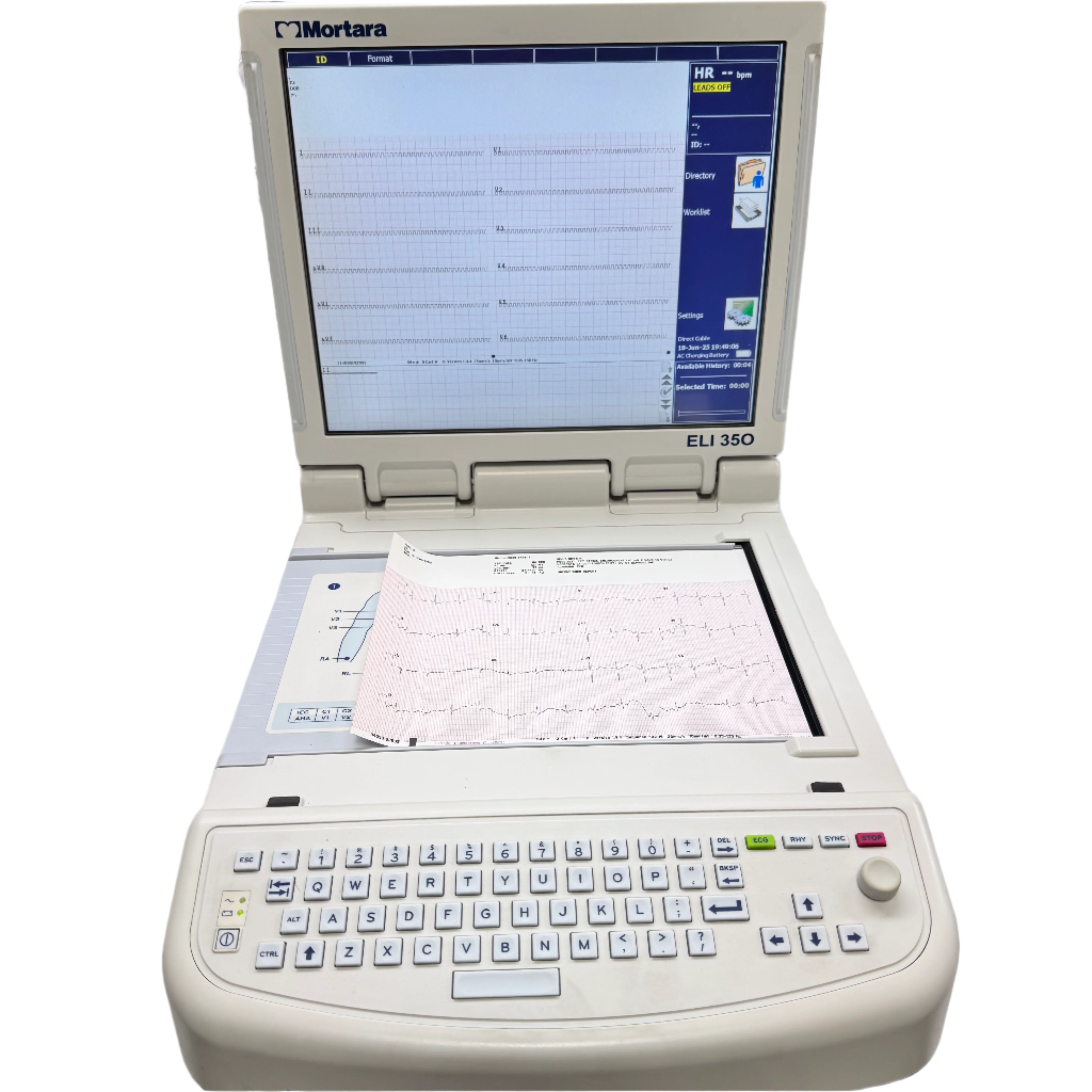 Mortara ELI 350 Resting Electrocardiograph (ECG/EKG) Machine
