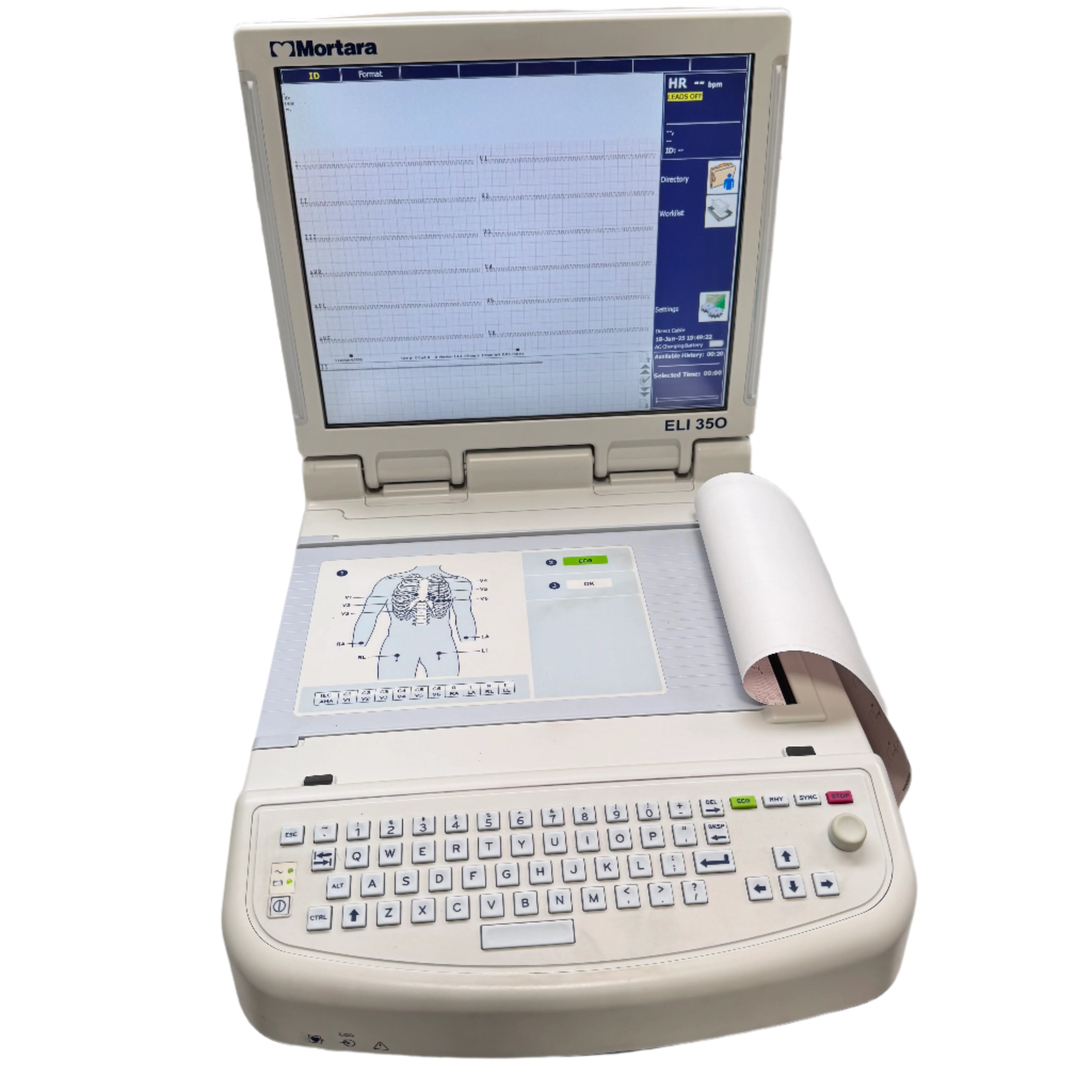 Mortara ELI 350 Resting Electrocardiograph (ECG/EKG) Machine