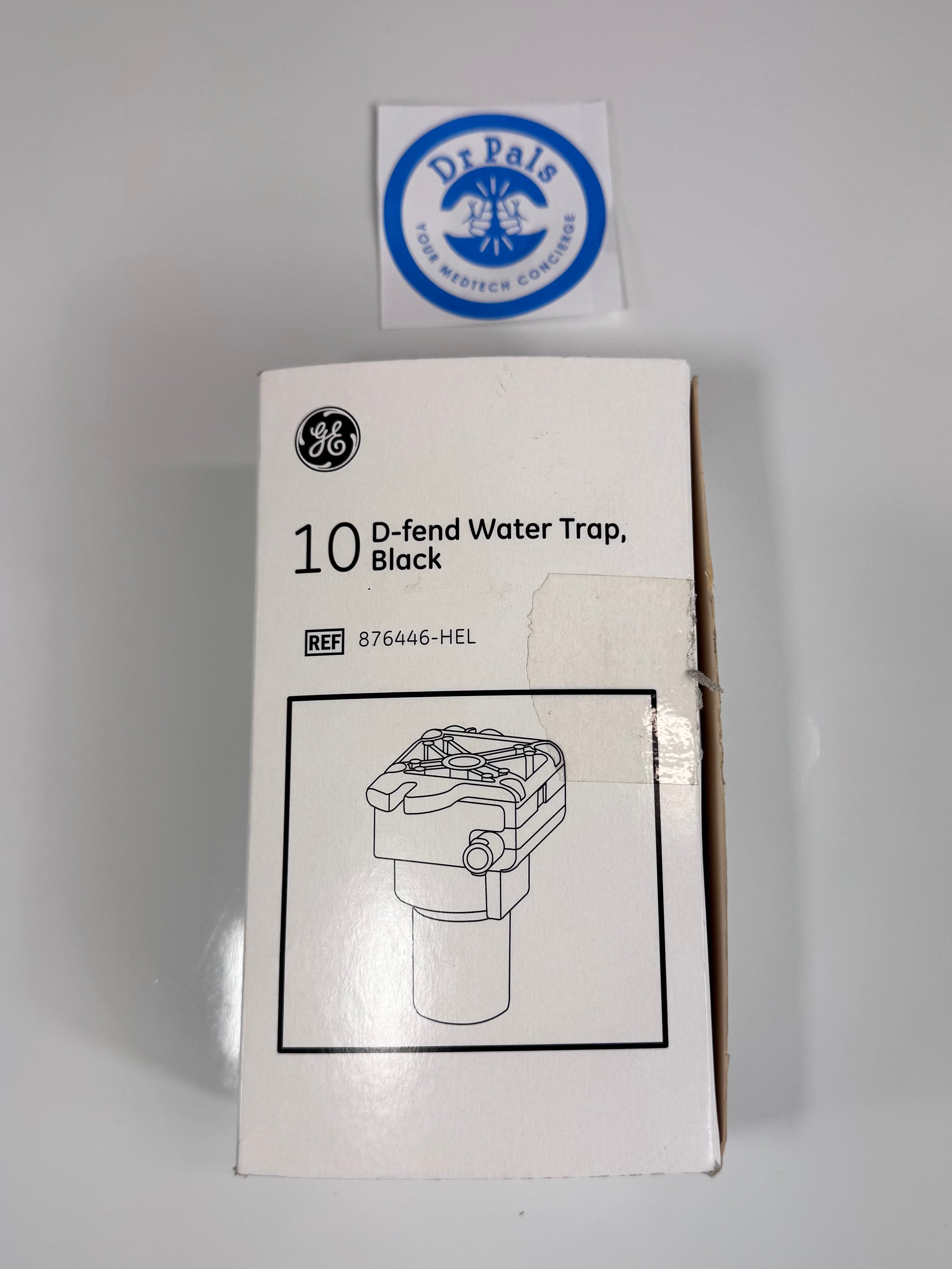 GE Healthcare 876446 D-Fend Water Trap, Black (7 in box)