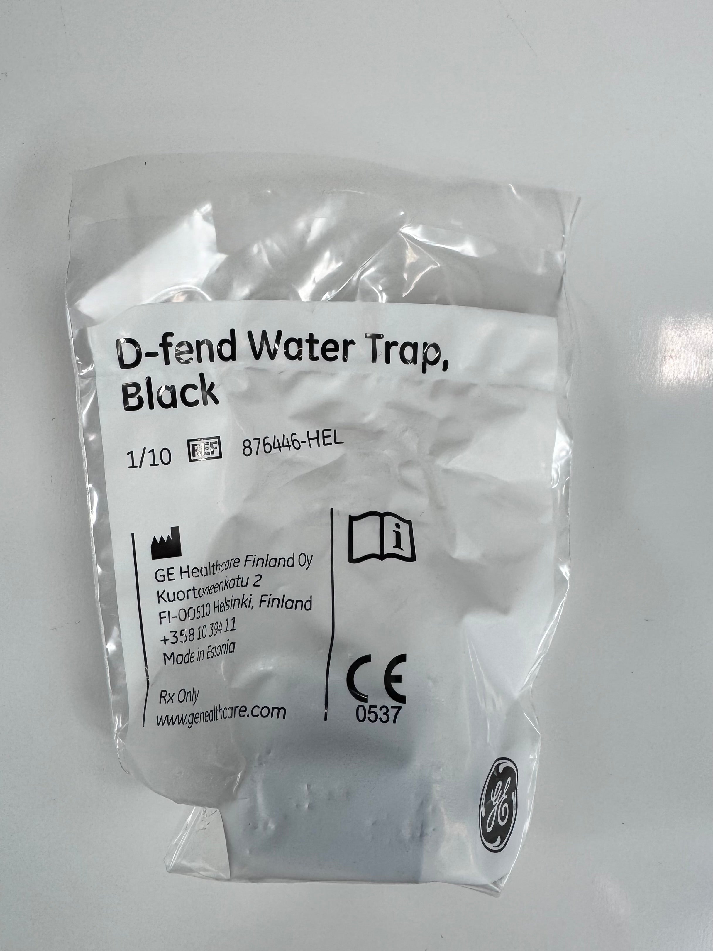 GE Healthcare 876446 D-Fend Water Trap, Black (7 in box)