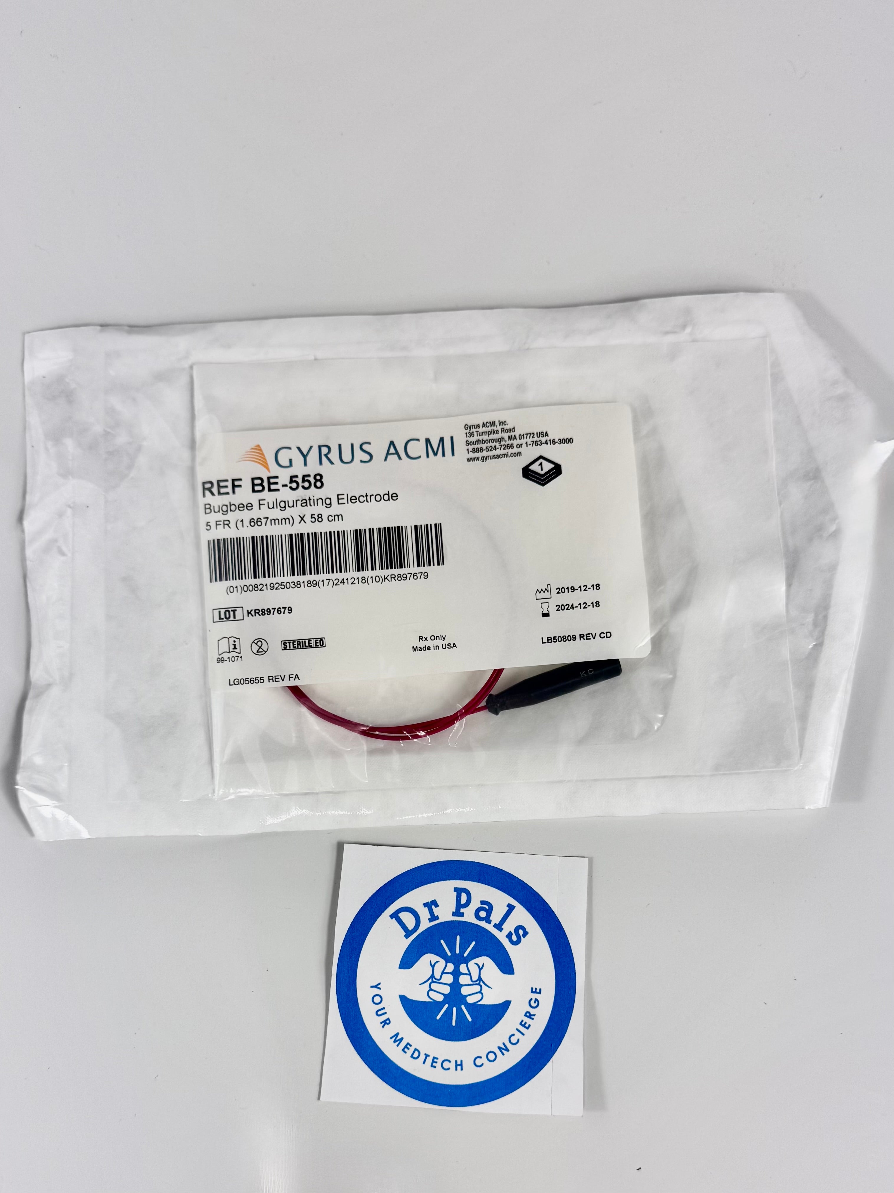 Gyrus ACMI BE-558 Fulgurating Electrode, 5 Fr, 58 cm