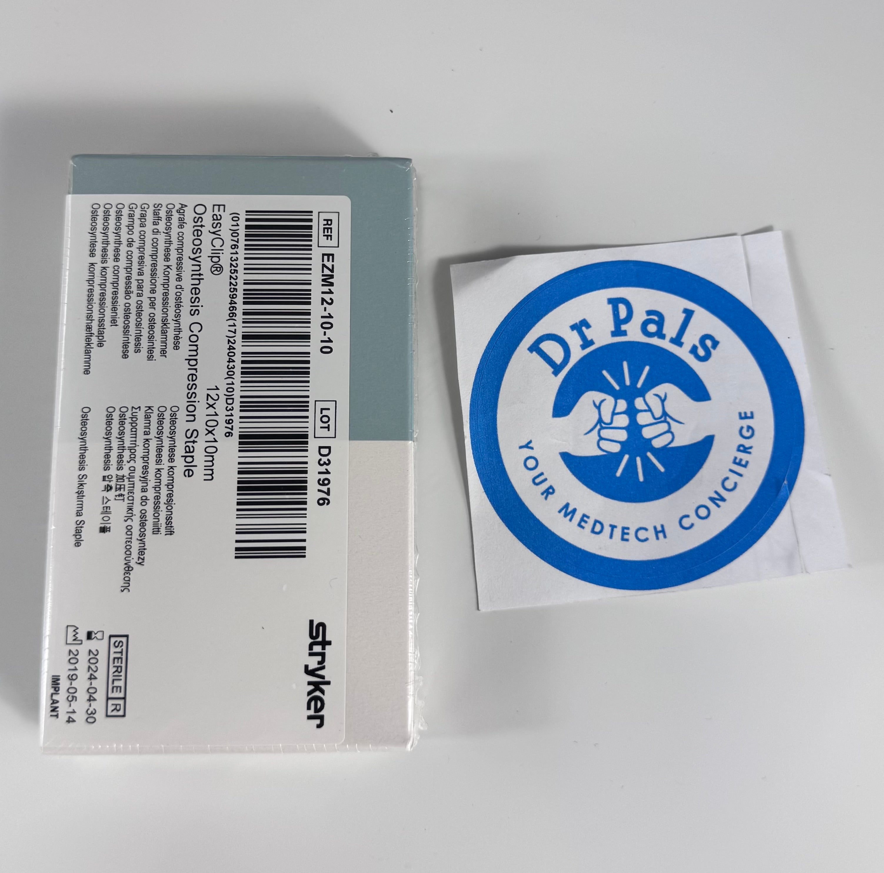 Stryker EZM12-10-10 | EasyClip Osteosynthesis Compression Staple, 12x10x10mm