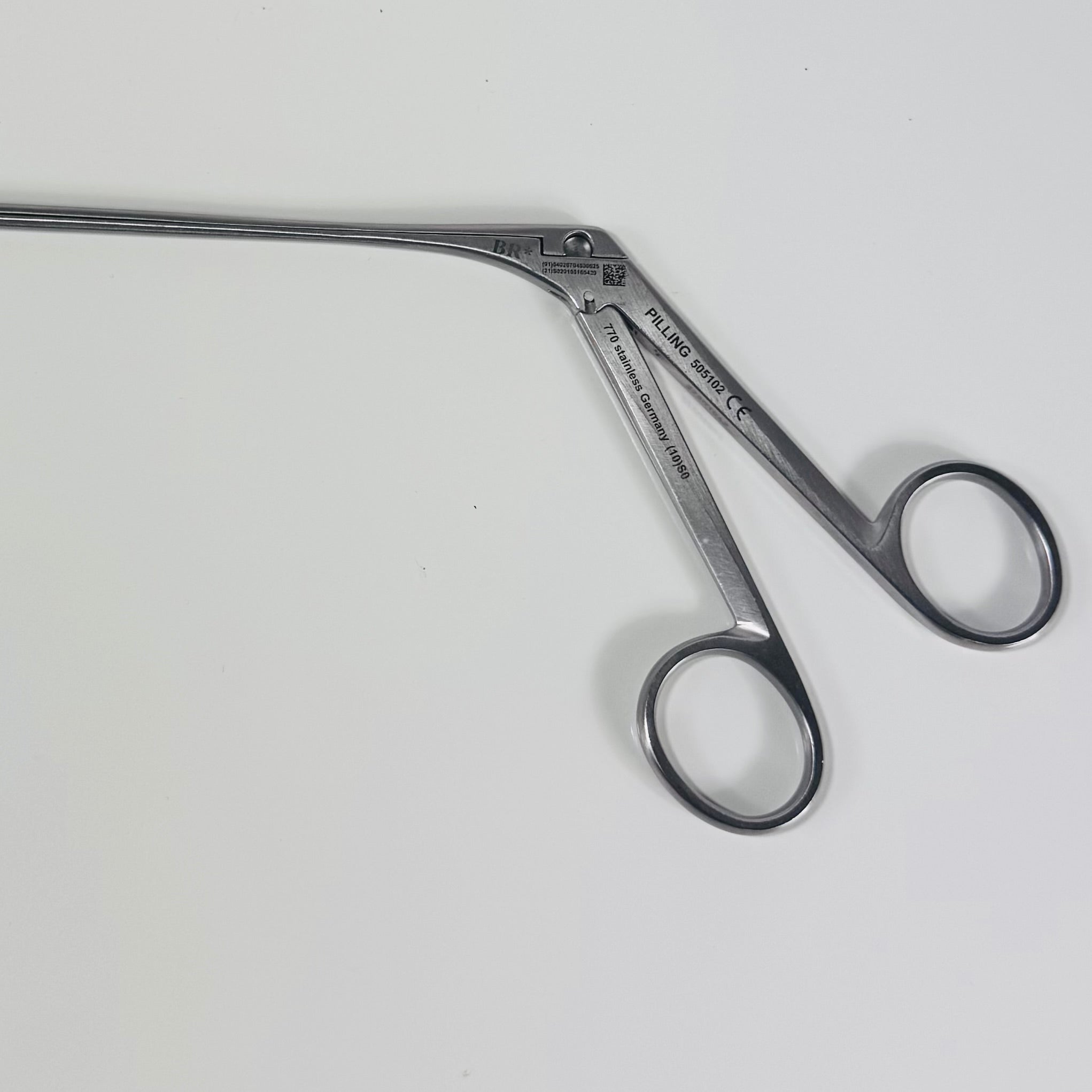 Pilling 505102 | Rigid 6mm x 28cm Jackson Laryngeal Cup Forceps