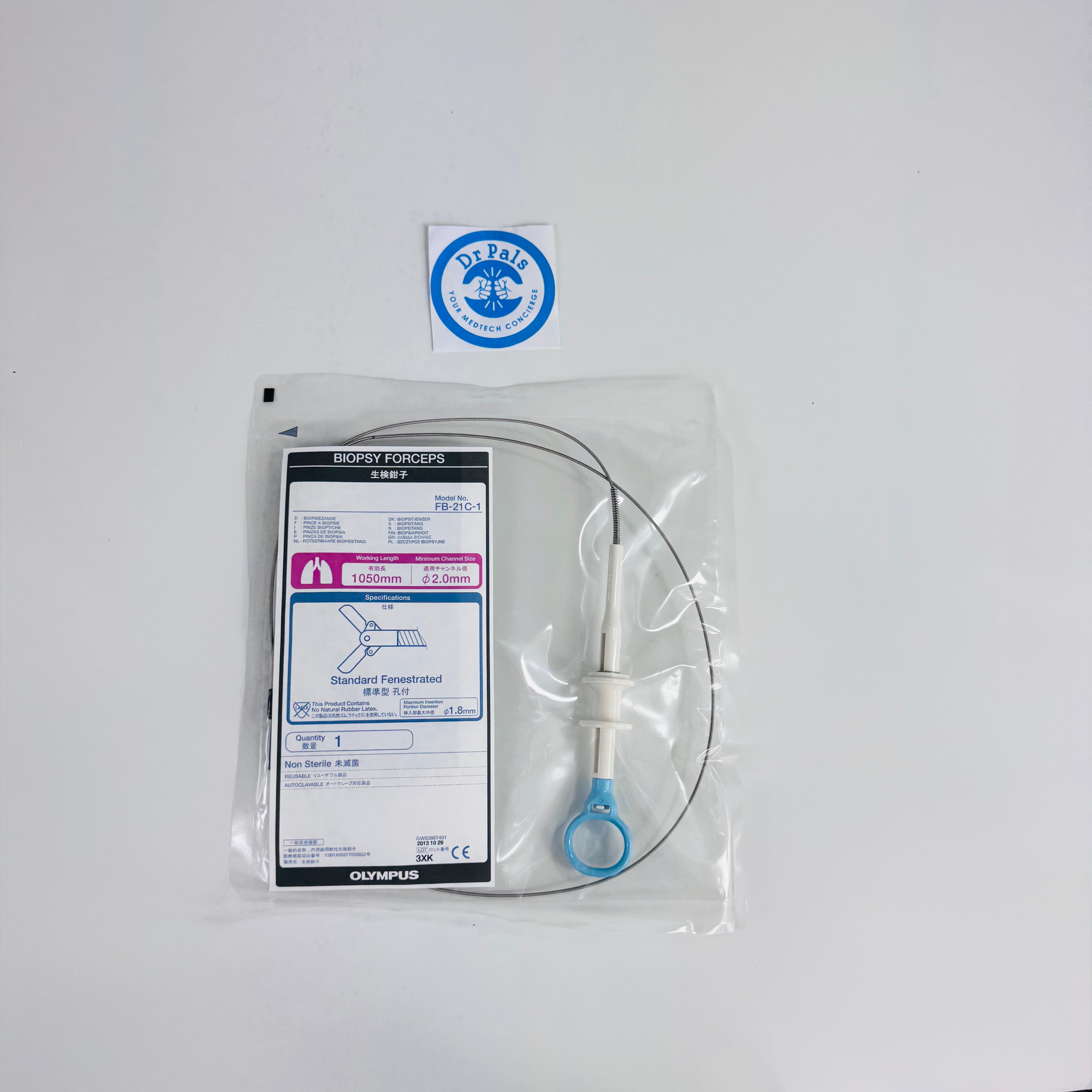 Olympus- FB-21C-1 | Flexible 1.8mm x 1050mm Biopsy Forceps