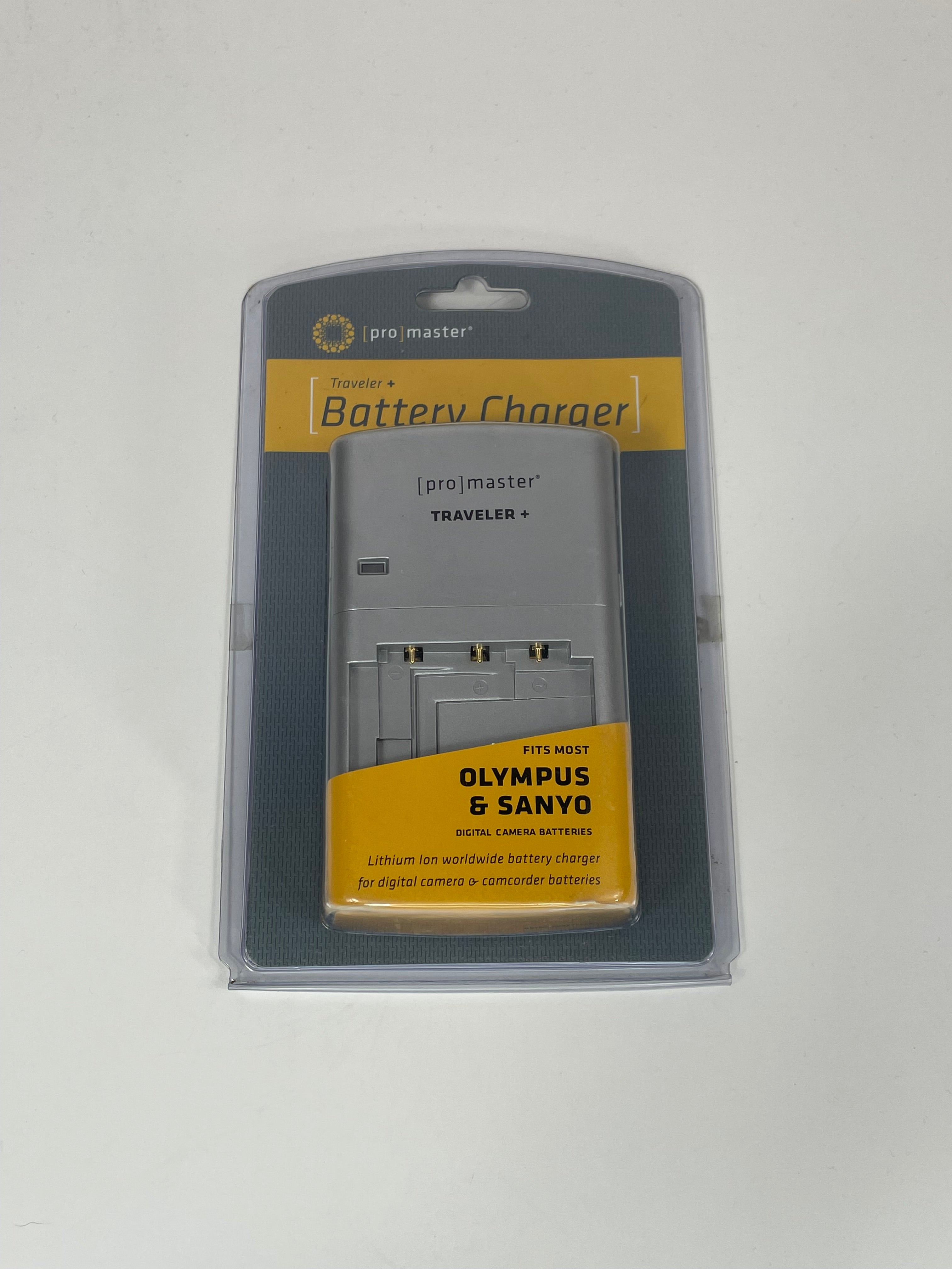 Promaster Traveler+ Battery Charger  Fits Most Olympus and Sanyo rechargeable batteries
