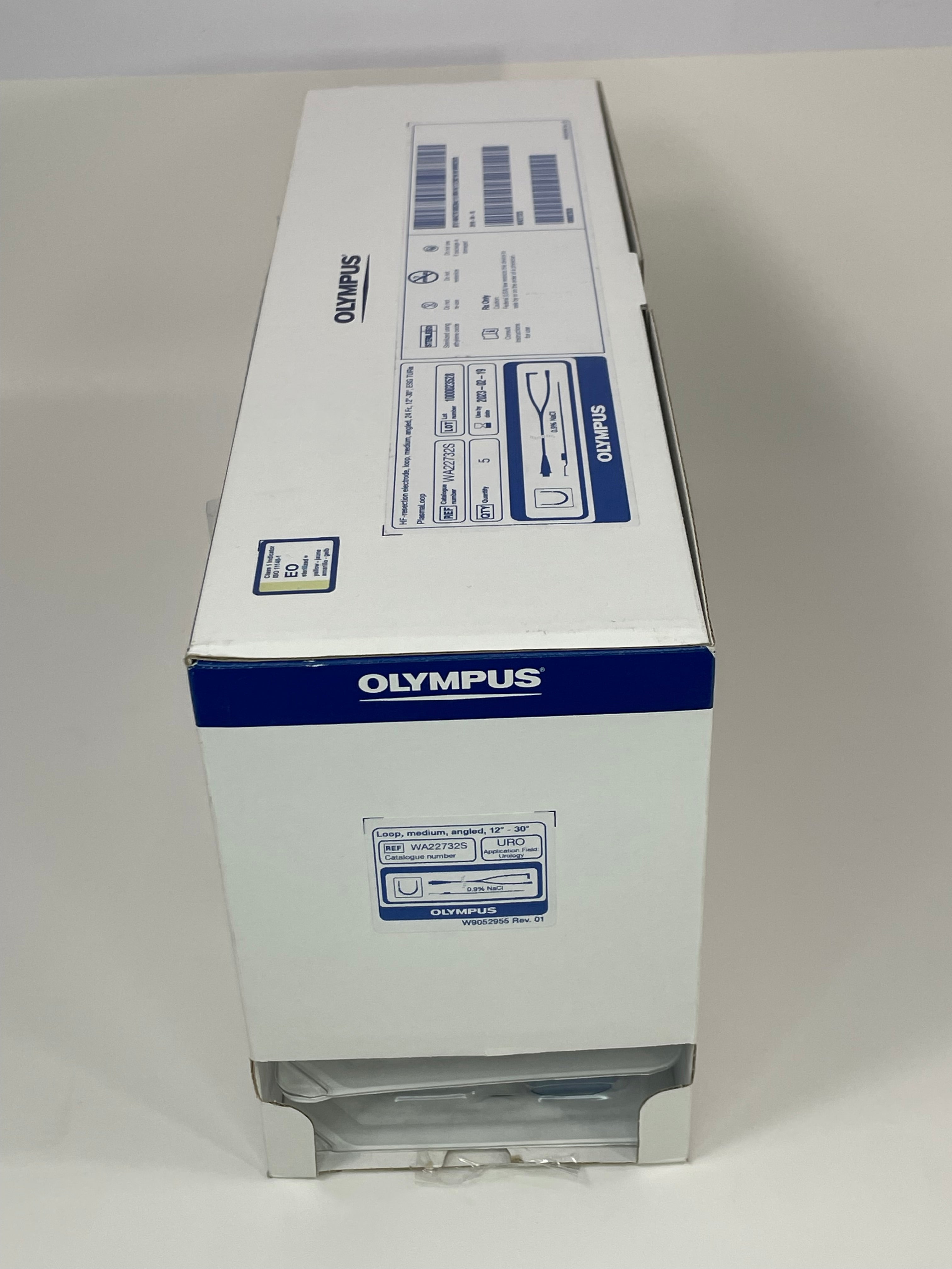 Olympus WA22732S; HF-Resection Electrode, Loop Medium, Angled, 24 fr., 12-30 degrees, ESG, TURis PlasmaLoop. 5 in a box