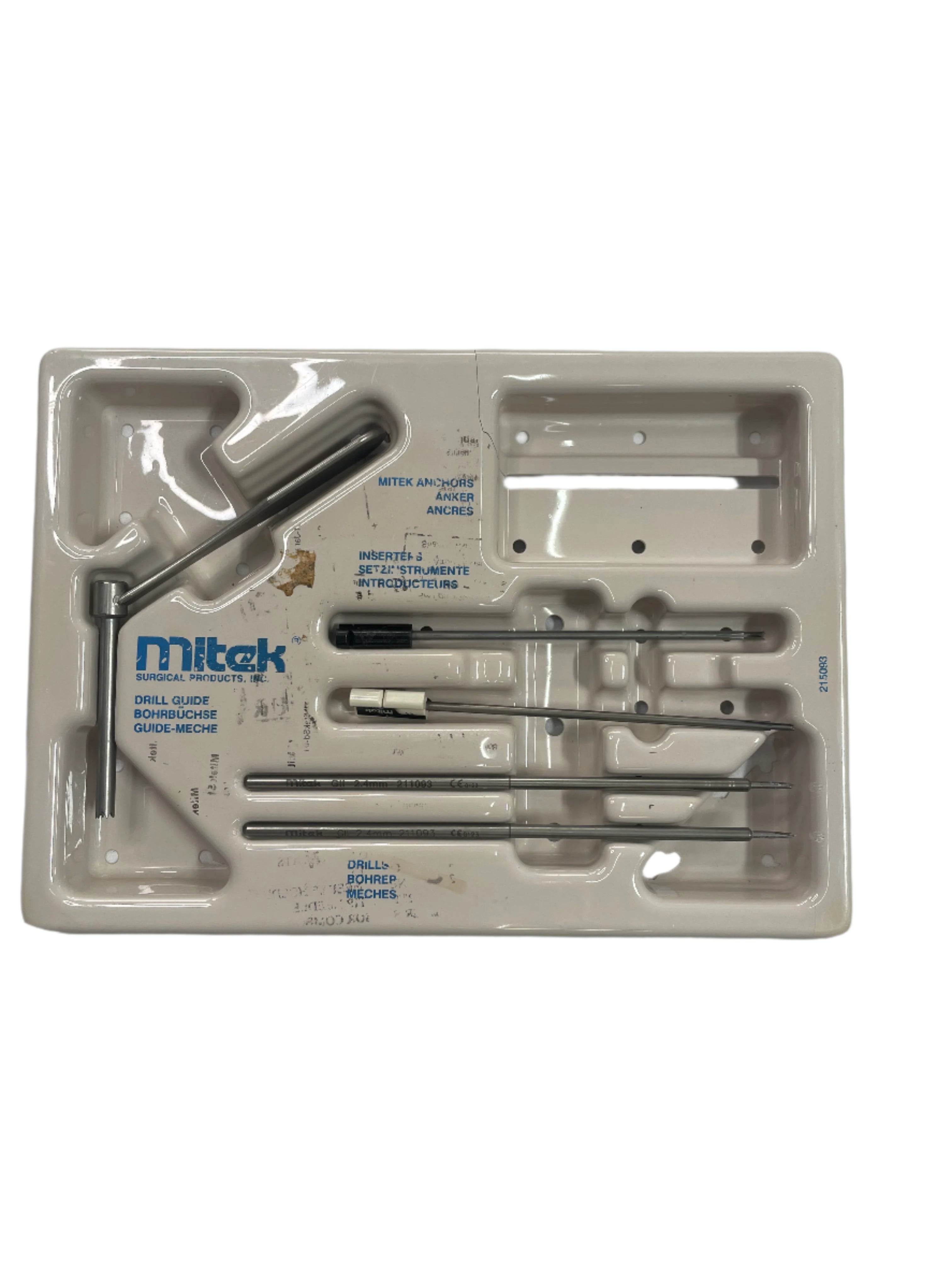 Mitek 213207 Super RC GII GLS Surgical Drill Guide Set: 5 Piece