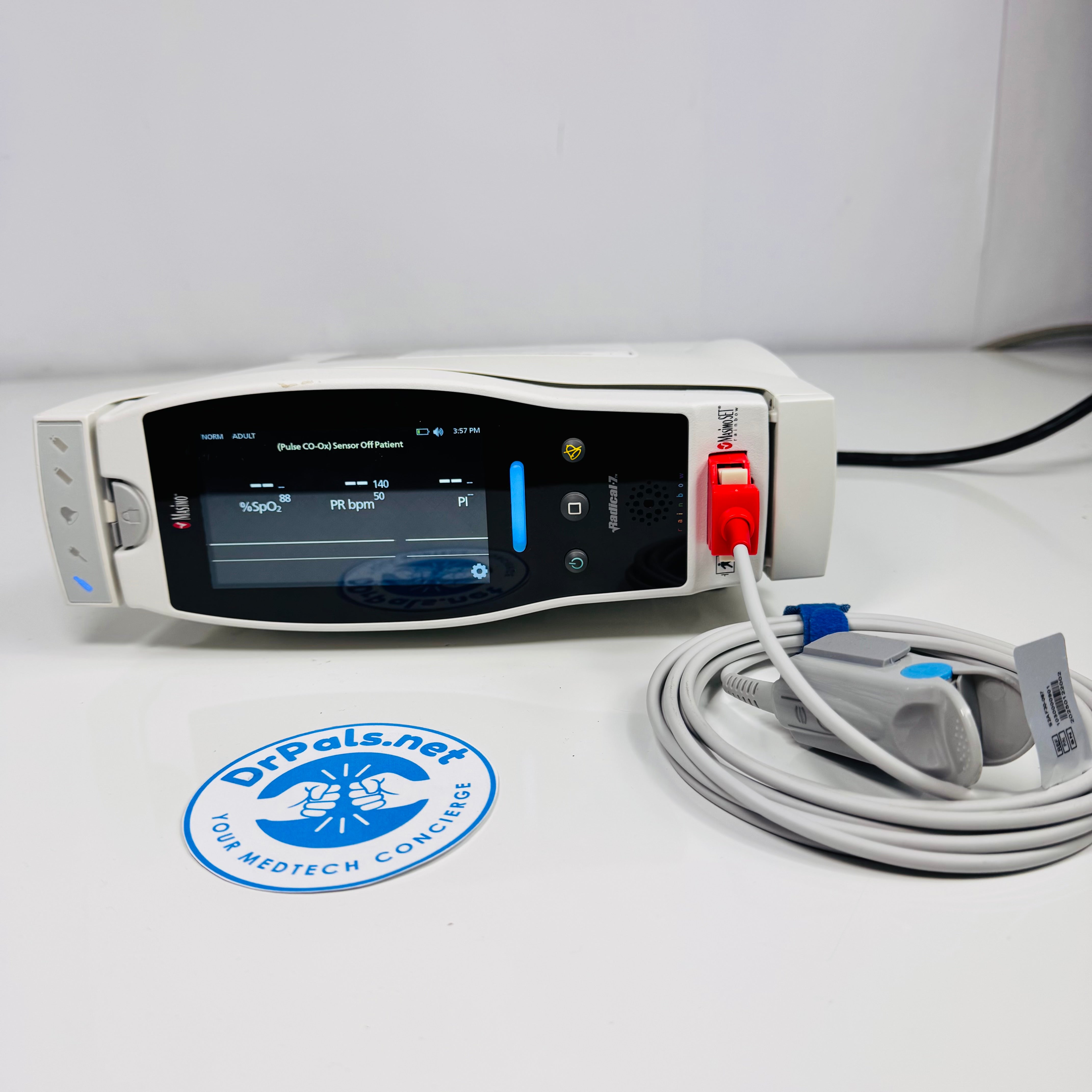 Masimo Radical‑7 | SET Rainbow Pulse CO‑Oximeter with SpO₂ Sensor
