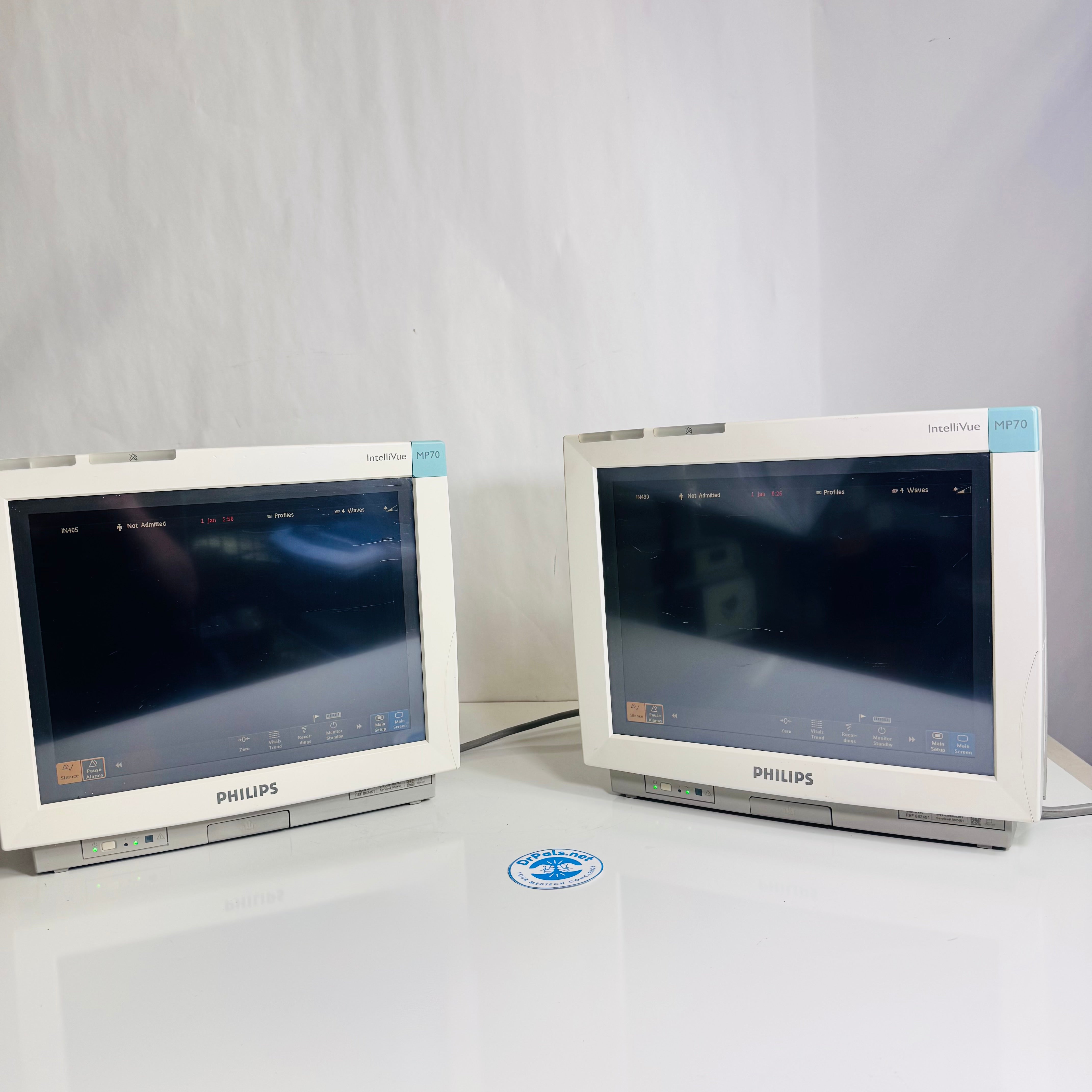 Philips IntelliVue MP70 | Patient Monitor M8007A Tested - Set of 2 Monitors Only