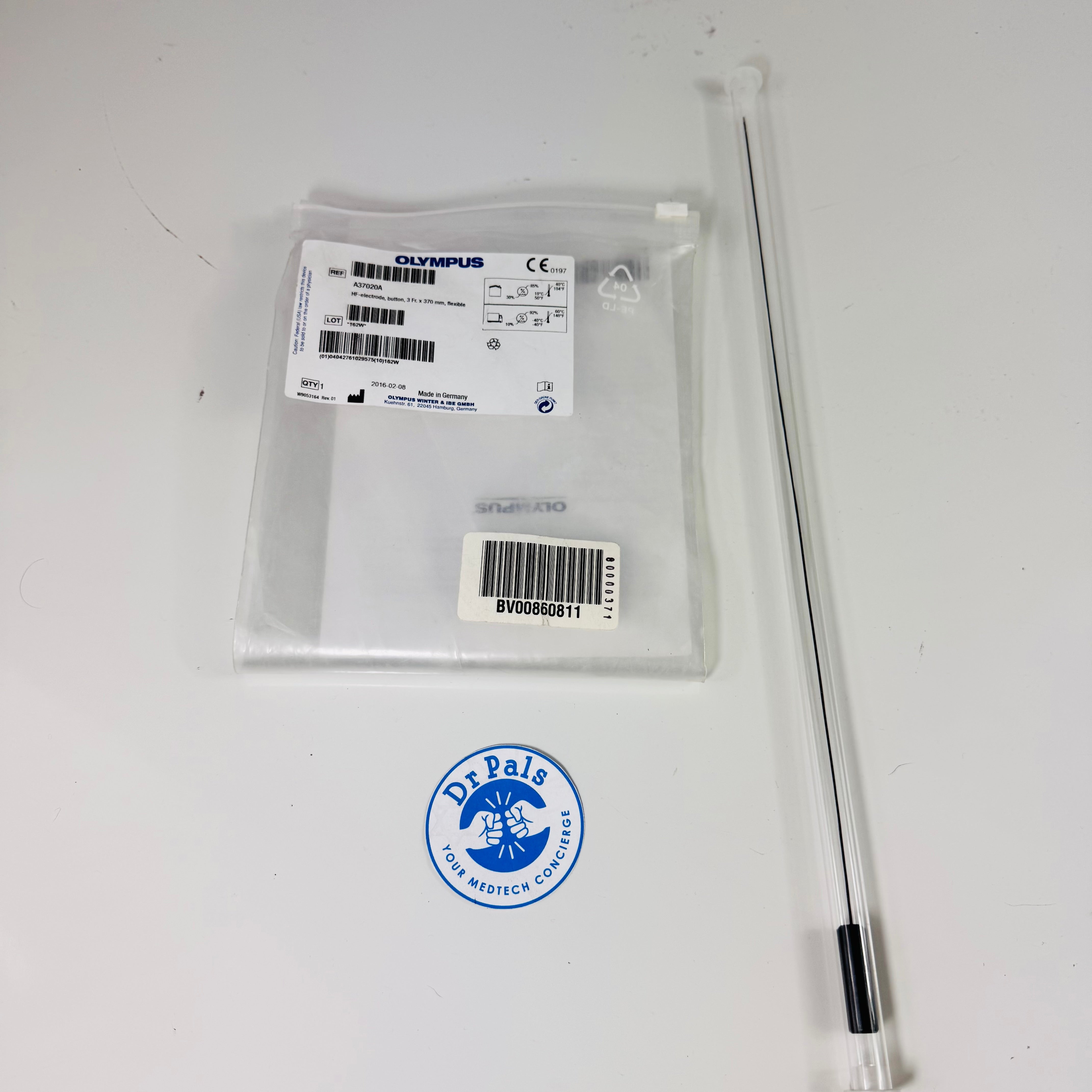 Olympus A37020A |  3Fr x 370mm Flexible Button HF Electrode