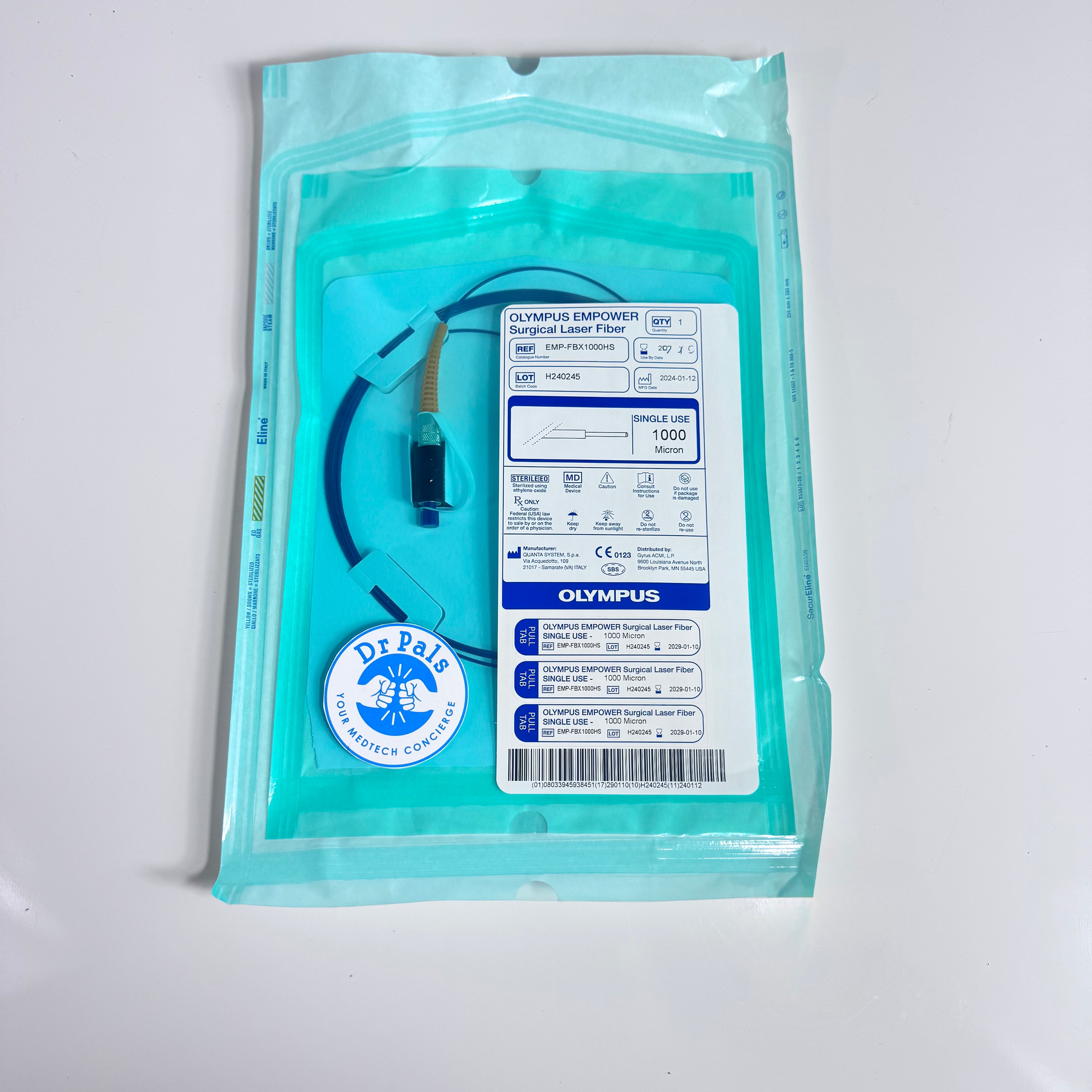 Olympus EMP-FBX1000HS | 1000 Micron Single-Use Holmium Laser Fibers