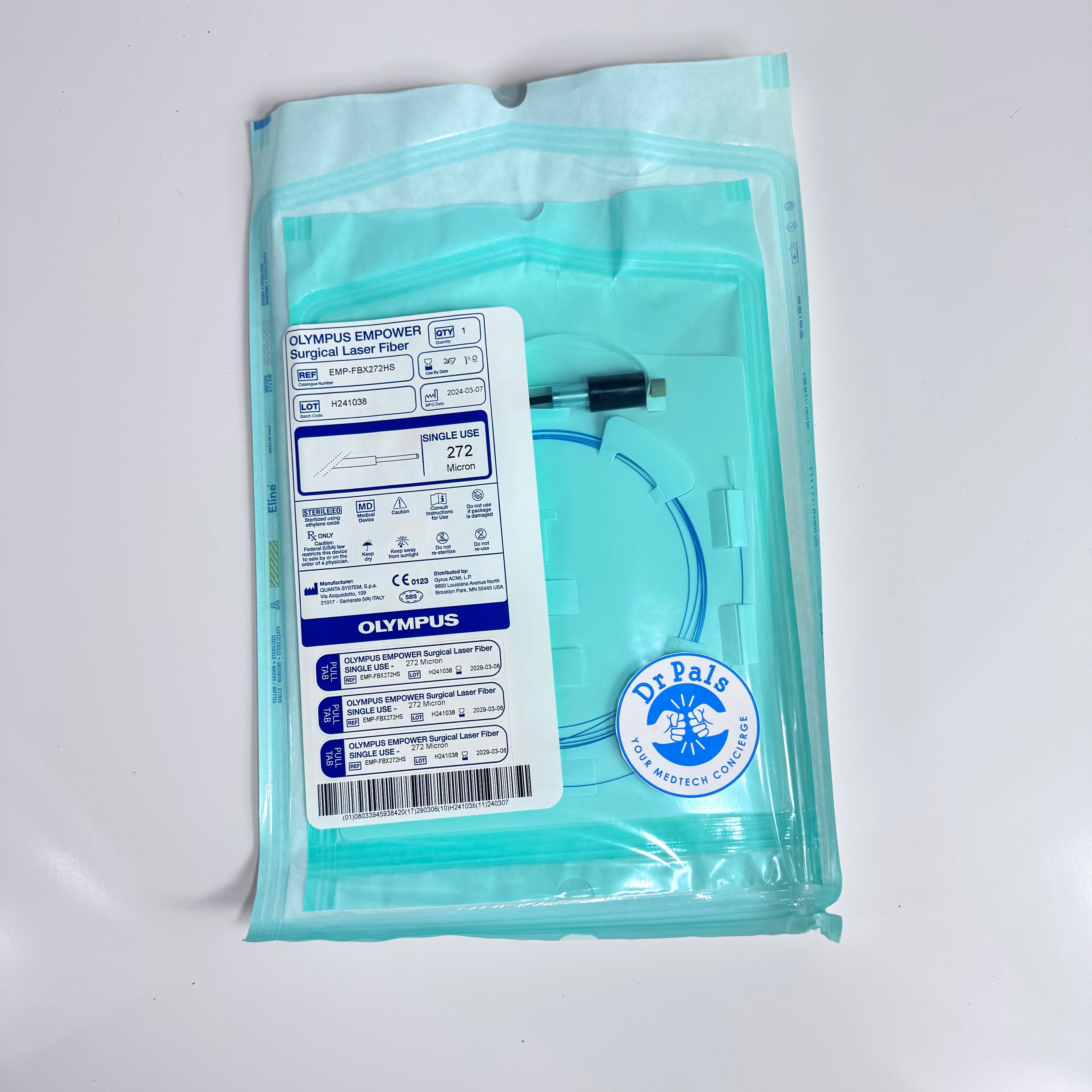 Olympus EMP-FBX272HS | 272 Micron Single-Use Holmium Laser Fiber