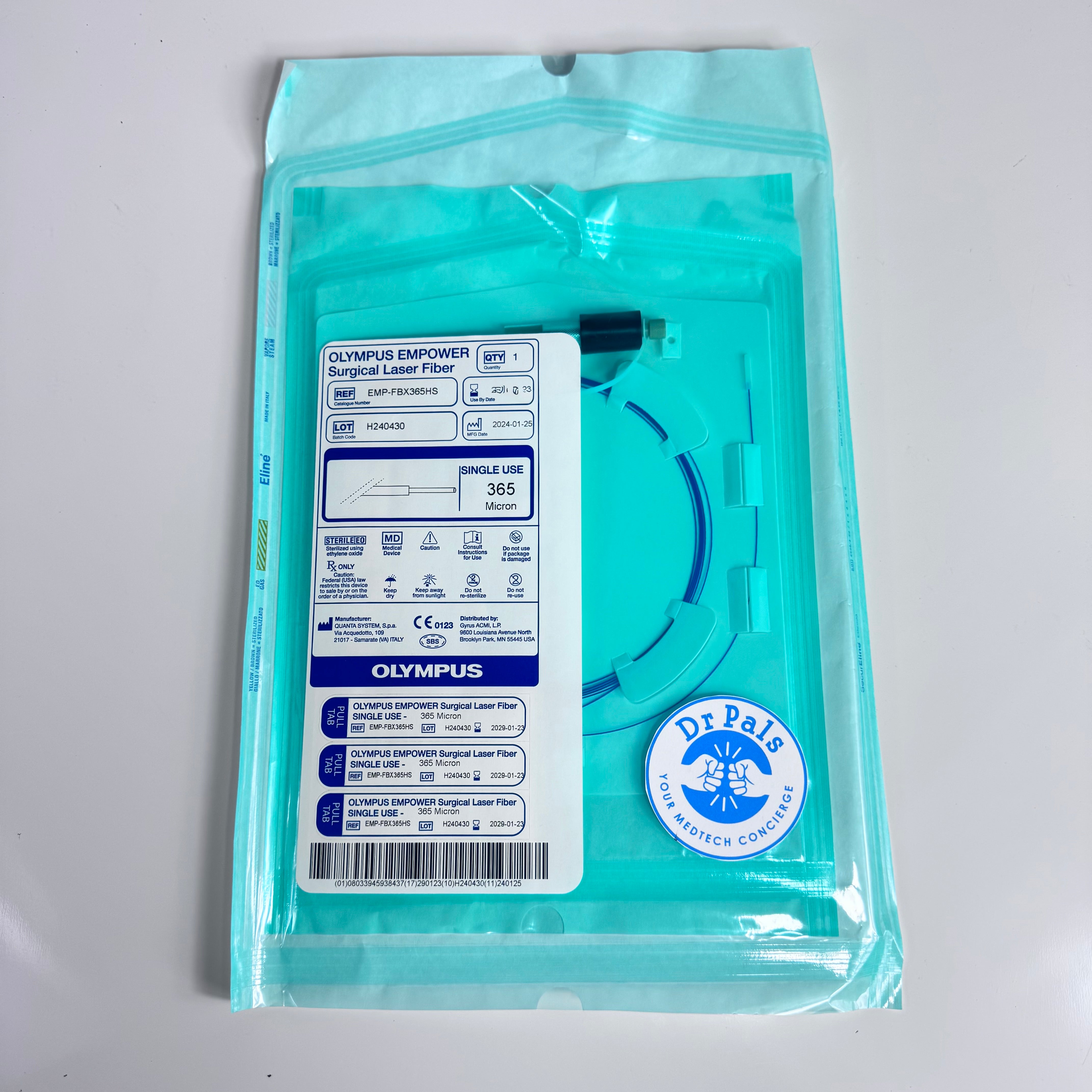 Olympus EMP-FBX356HS | 365 Micron Single-Use Holmium Laser Fiber