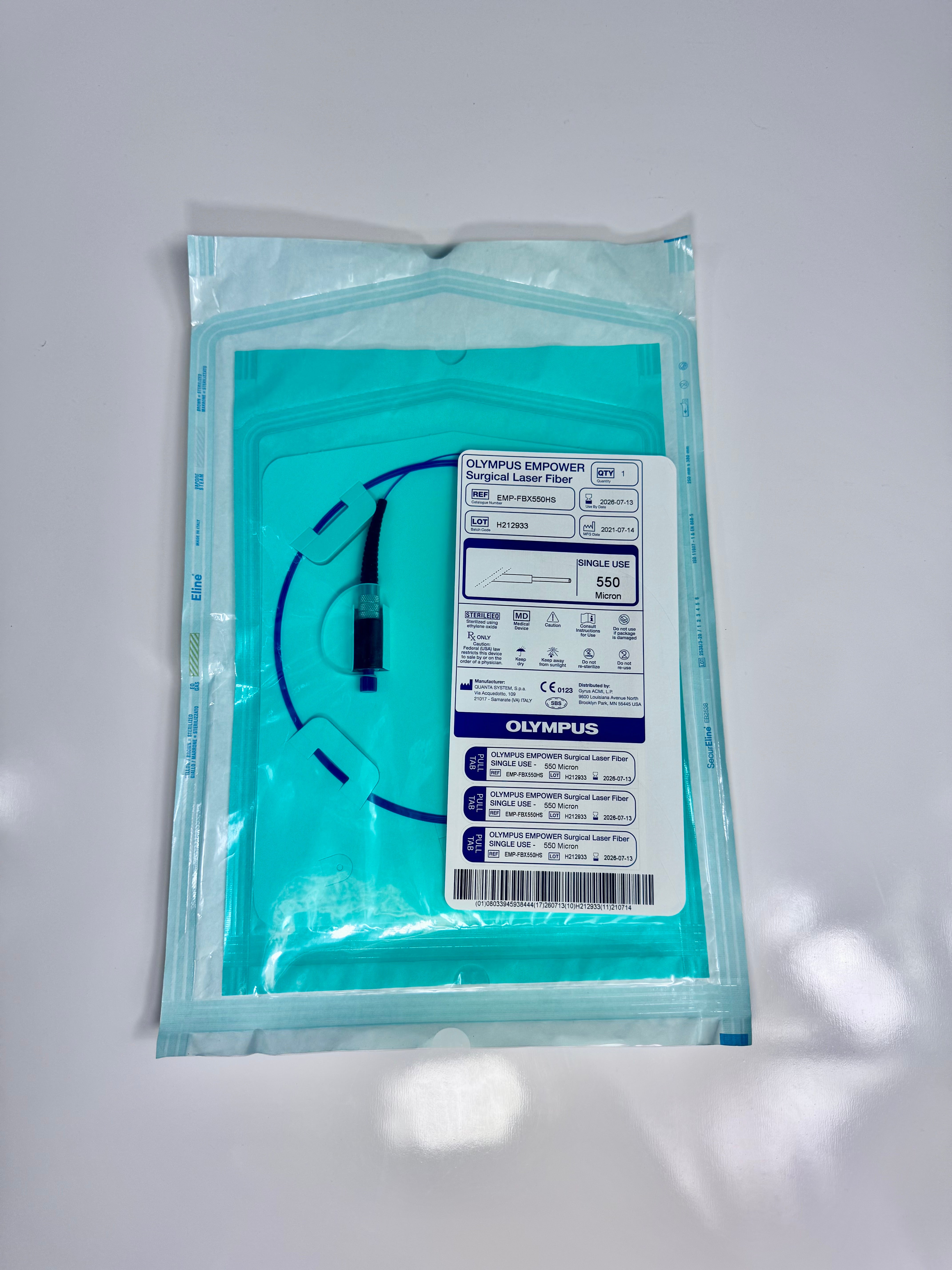 Olympus EMP-FBX550HS | 550 Micron Single-Use Holmium Laser Fibers