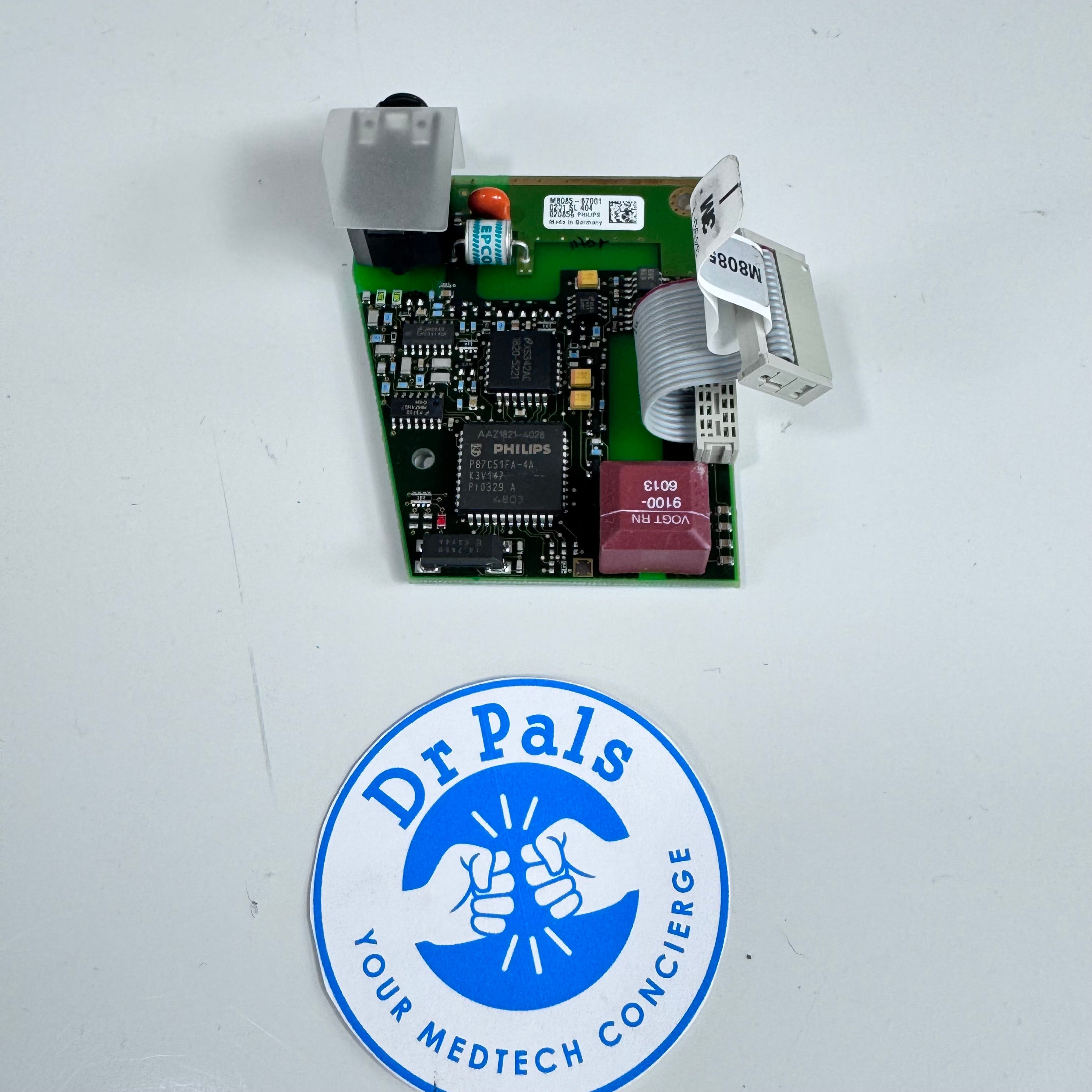 Philips MP70 IntelliVue M8085-67001 | ECG Out Board Assembly Defibrillator Interface Board
