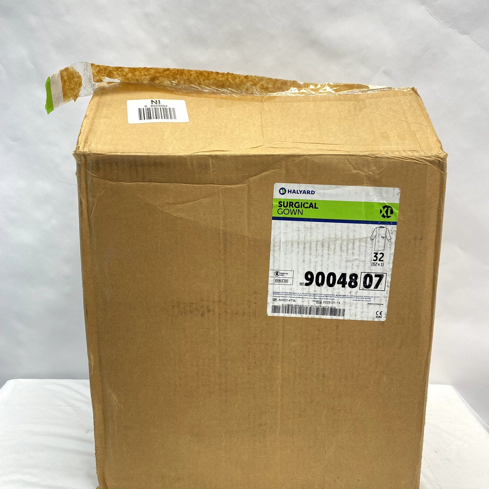 Halyard # 90048 07 Extra Large Surgical Gowns Evolution Blue, Box of 32 - New
